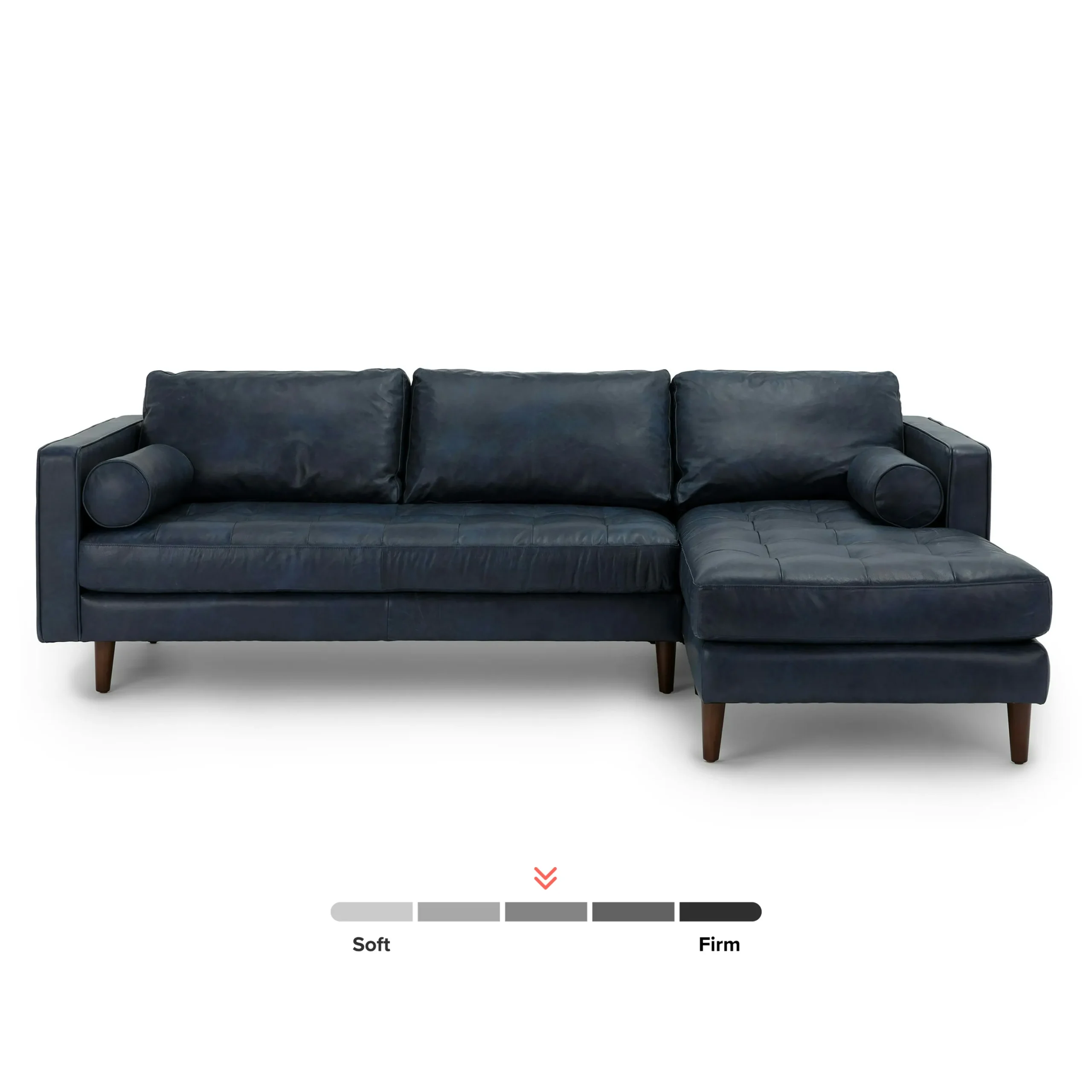 Sven 100_ Tufted Leather Right Sectional - Oxford Blue - Image 3