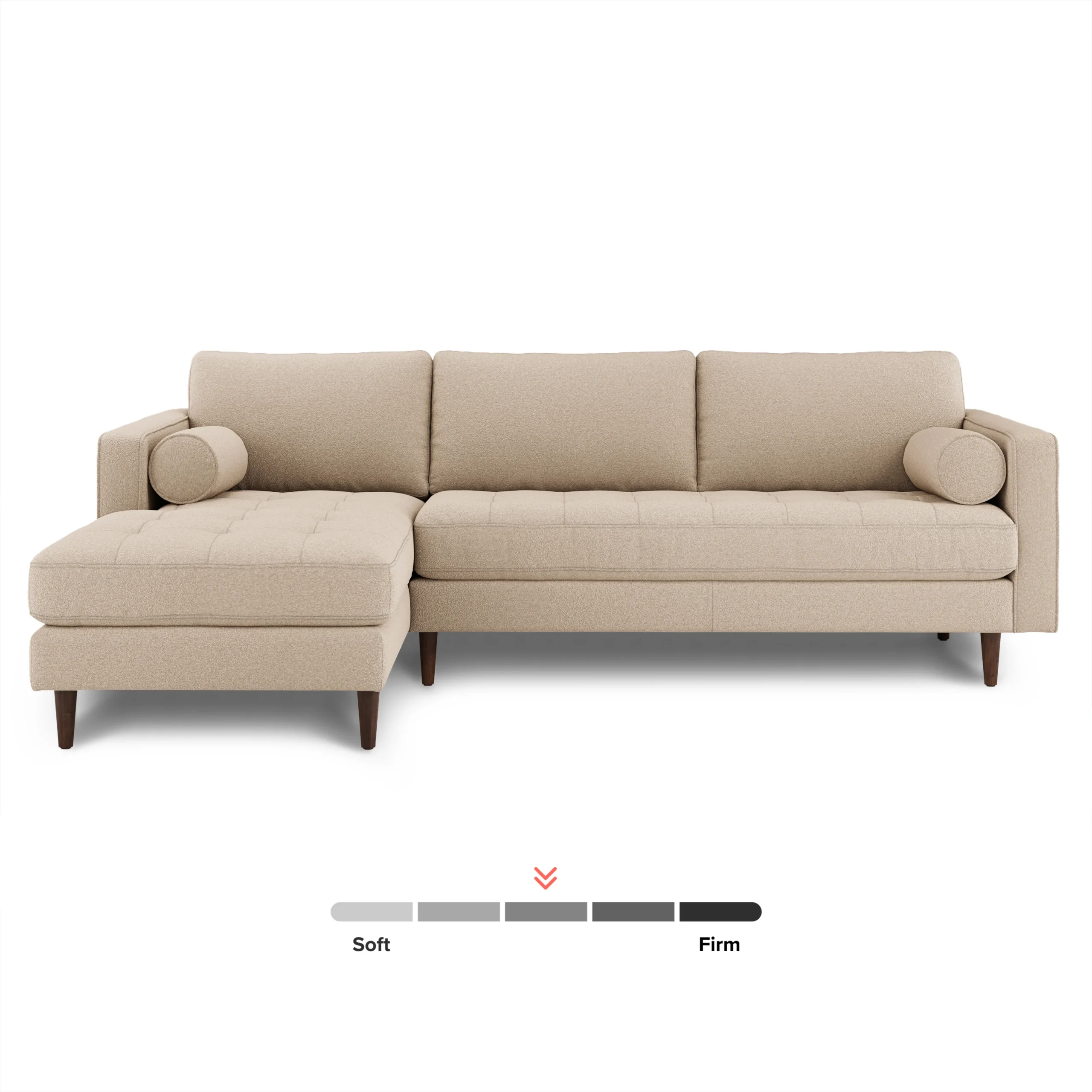 Sven 100_ Tufted Left Sectional - Ratine Buff - Image 3