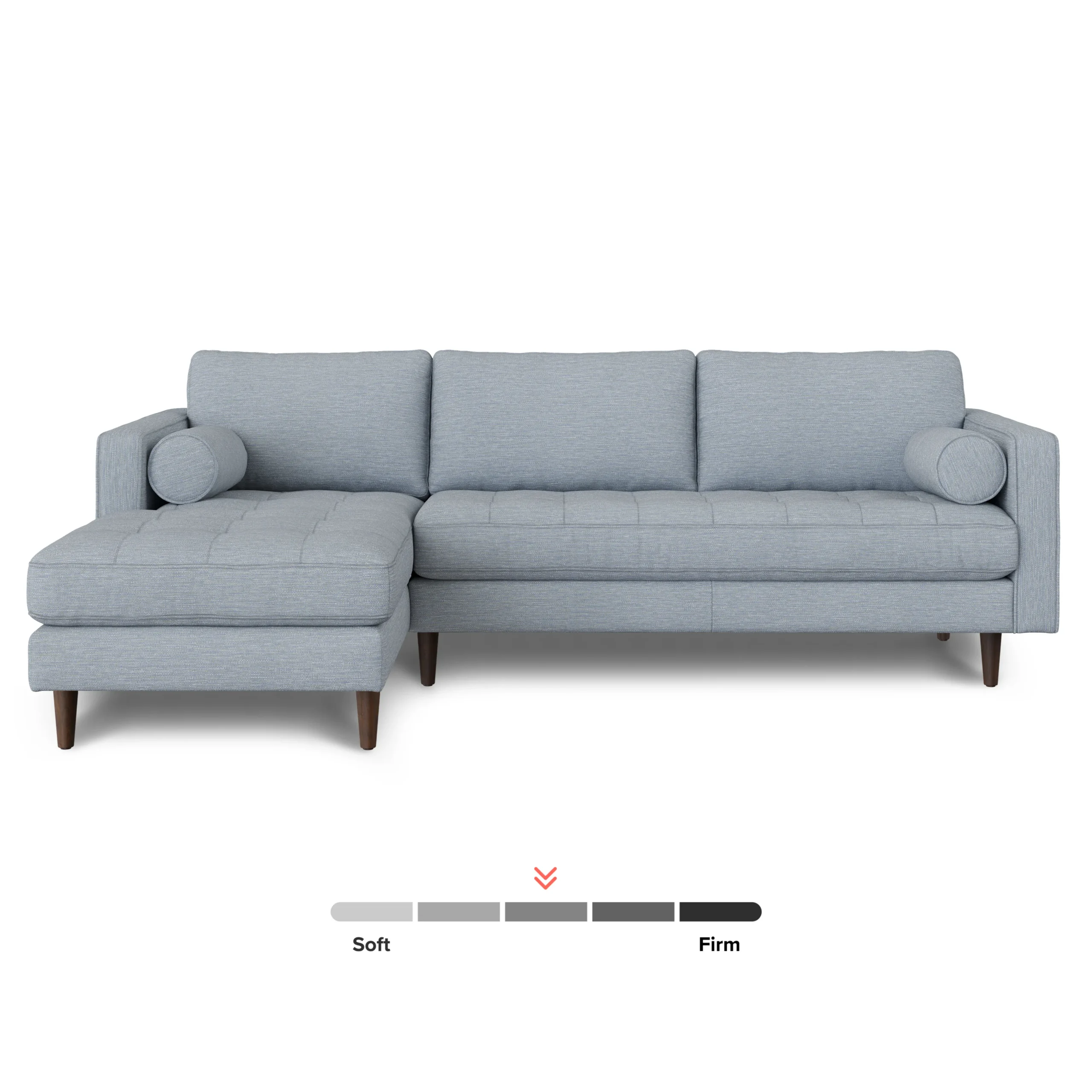 Sven 100_ Tufted Left Sectional - Silver Light Blue - Image 3