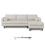 Sven 100_ Tufted Right Sectional - Biscuit Cream