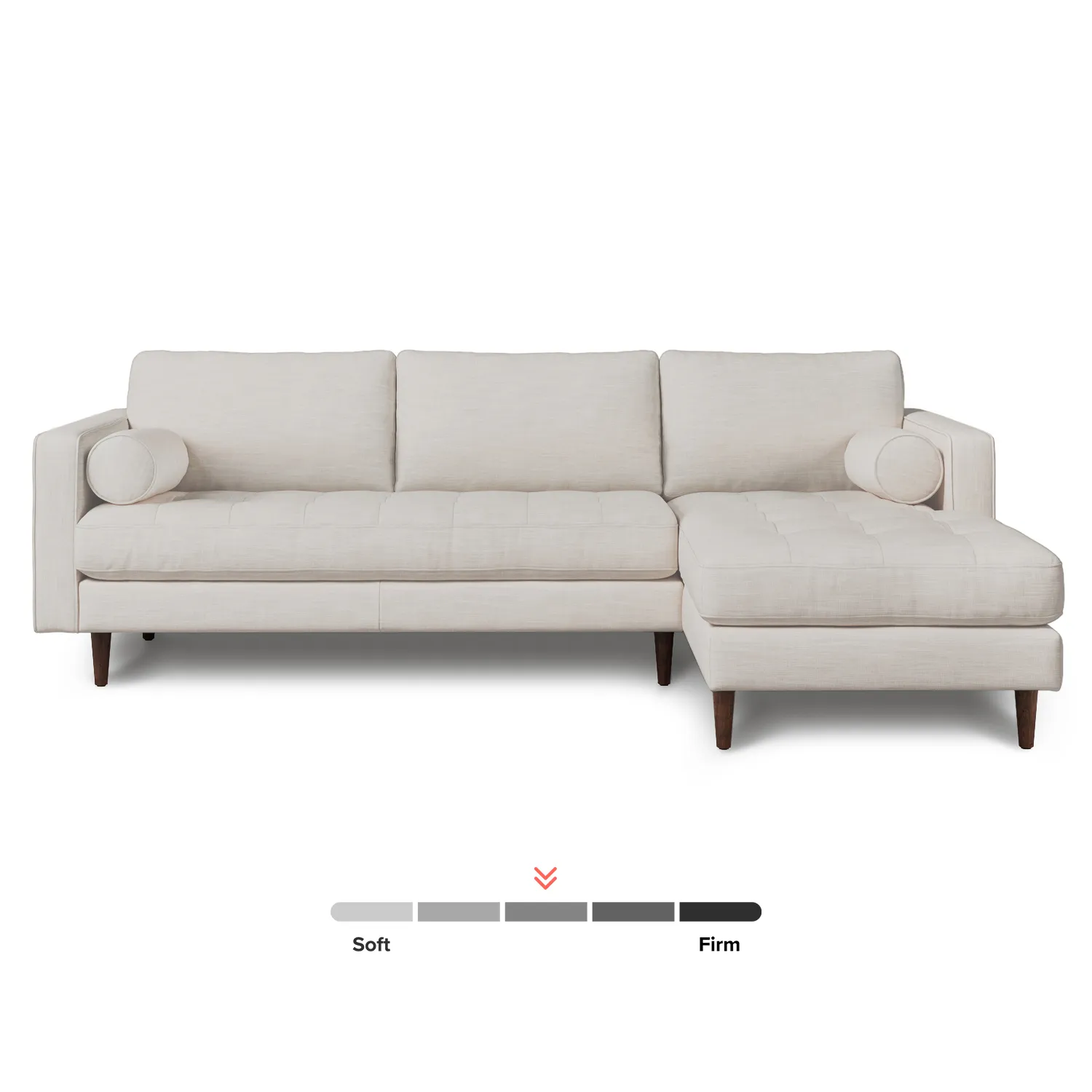 Sven 100_ Tufted Right Sectional - Biscuit Cream - Image 3