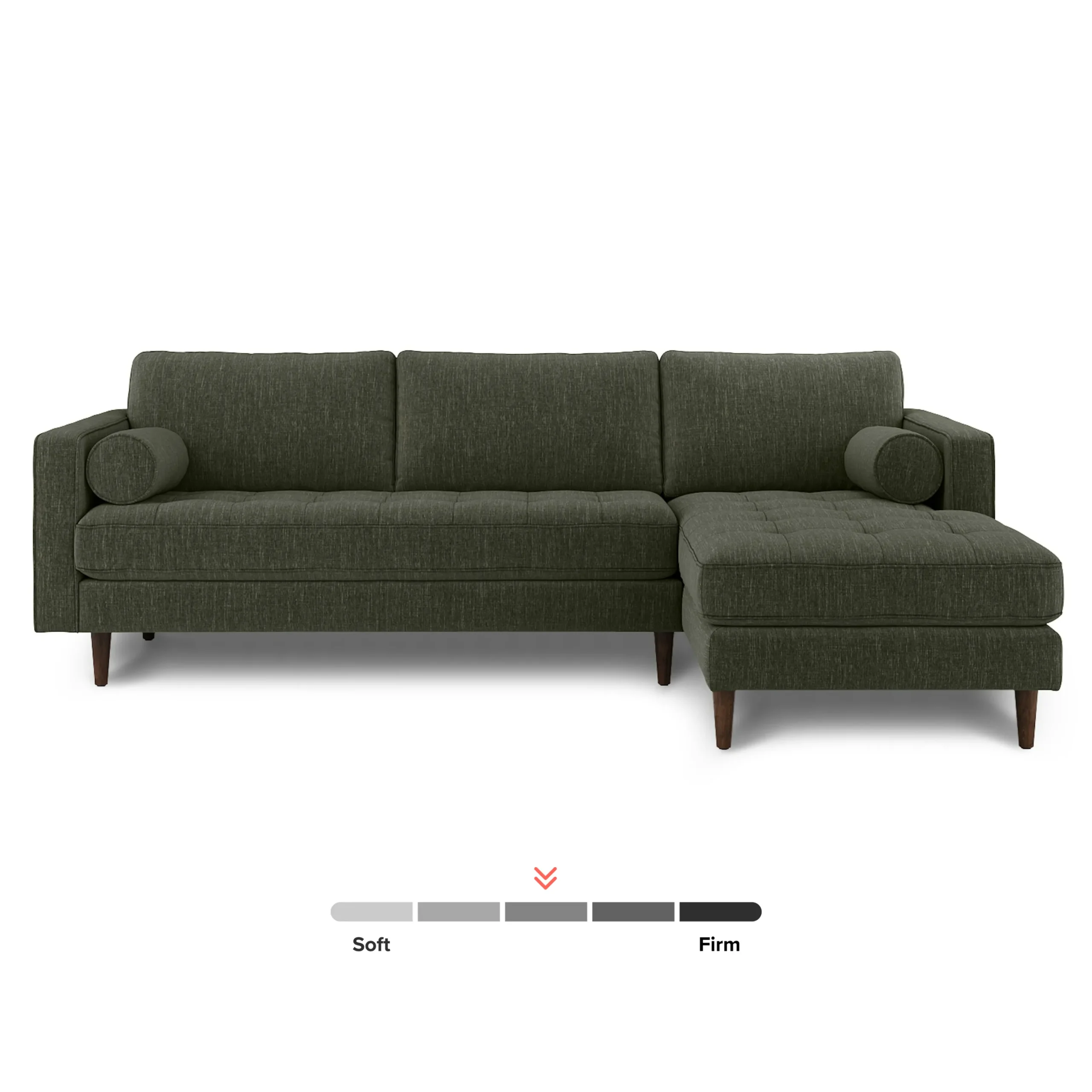 Sven 100_ Tufted Right Sectional - Fir Green - Image 3