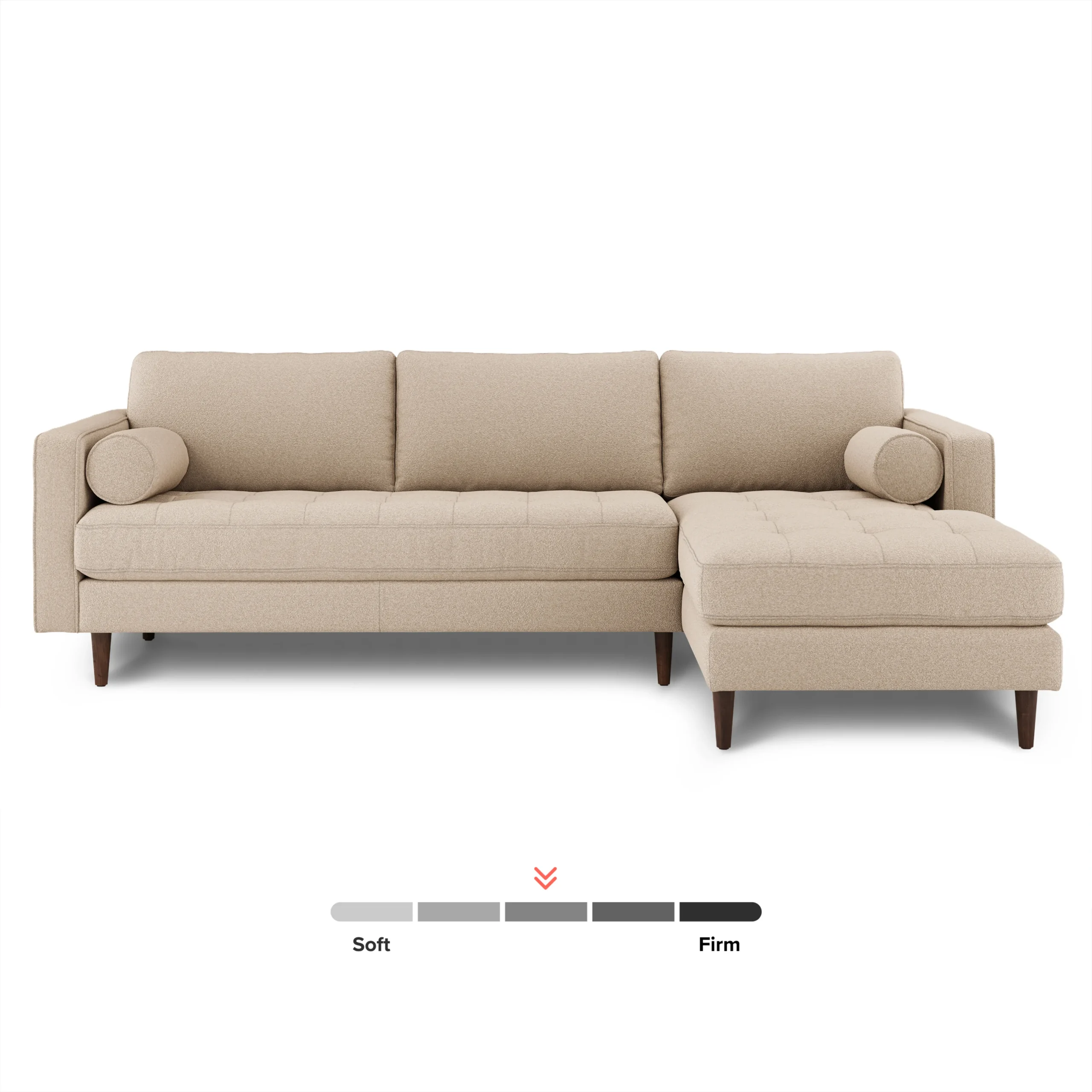 Sven 100_ Tufted Right Sectional - Ratine Buff - Image 3