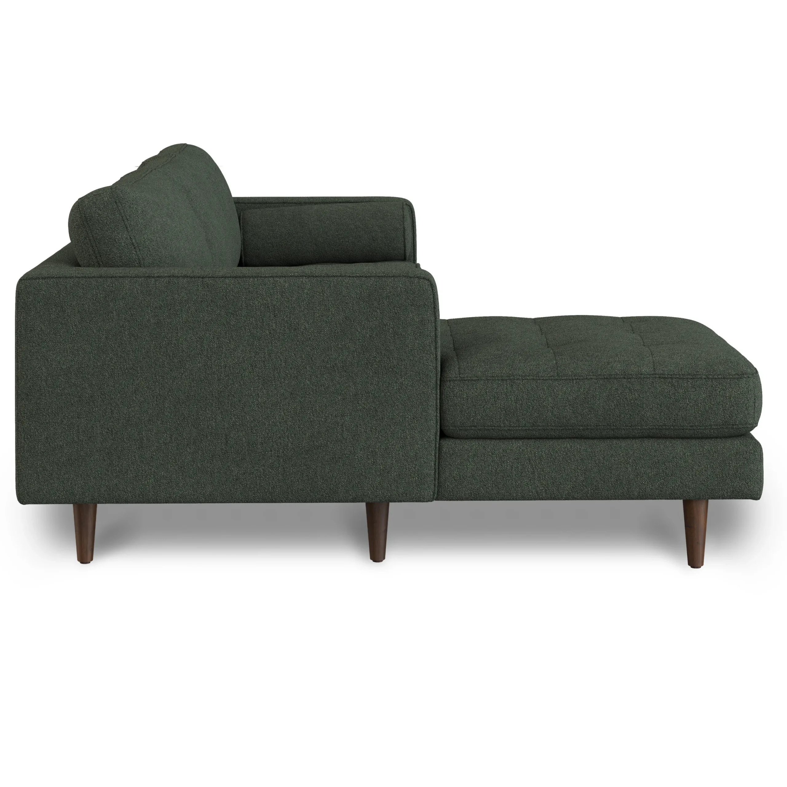 Sven 100_ Tufted Left Sectional - Green Wool Bouclé - Image 4