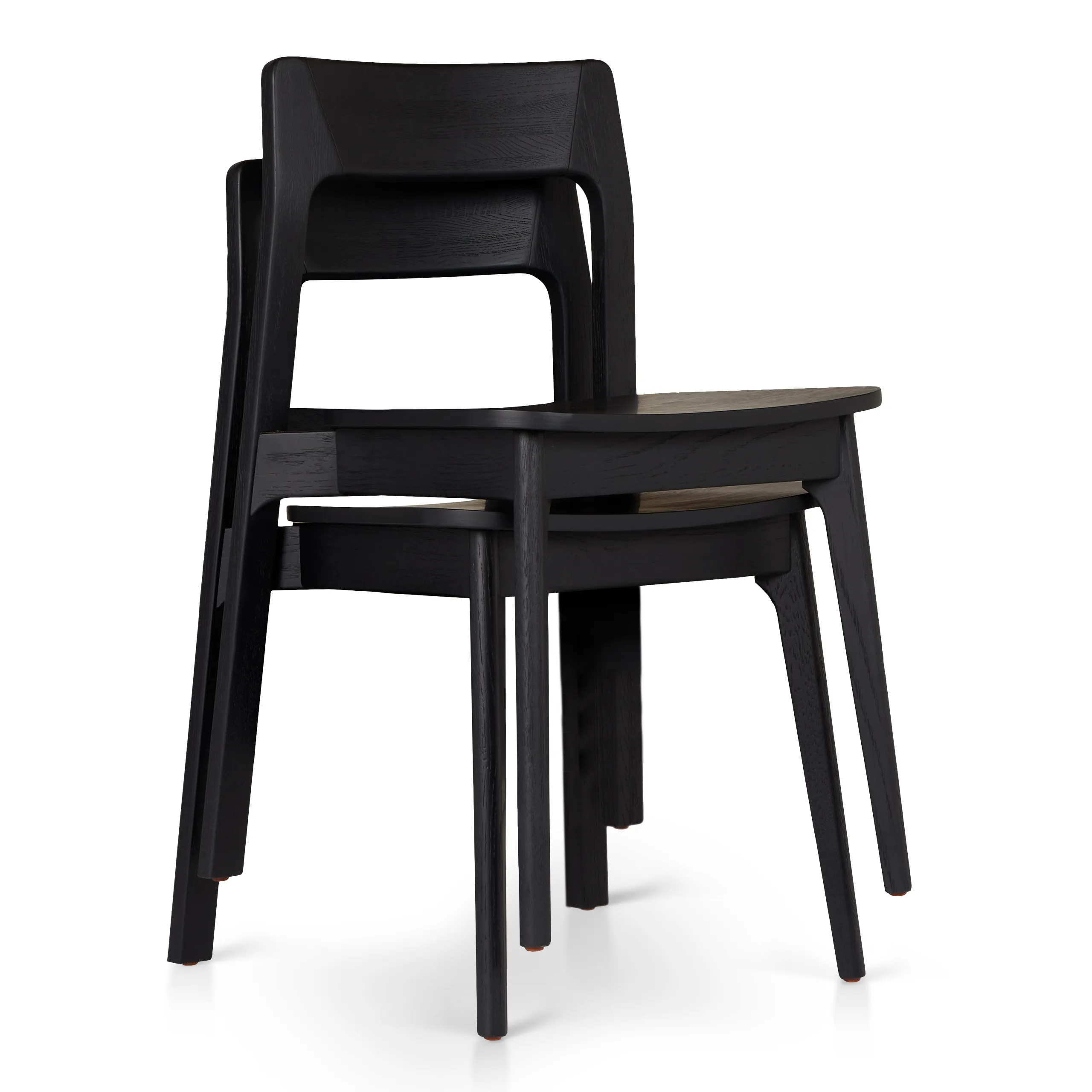Gusfa Stackable Dining Chair - Black - Image 4