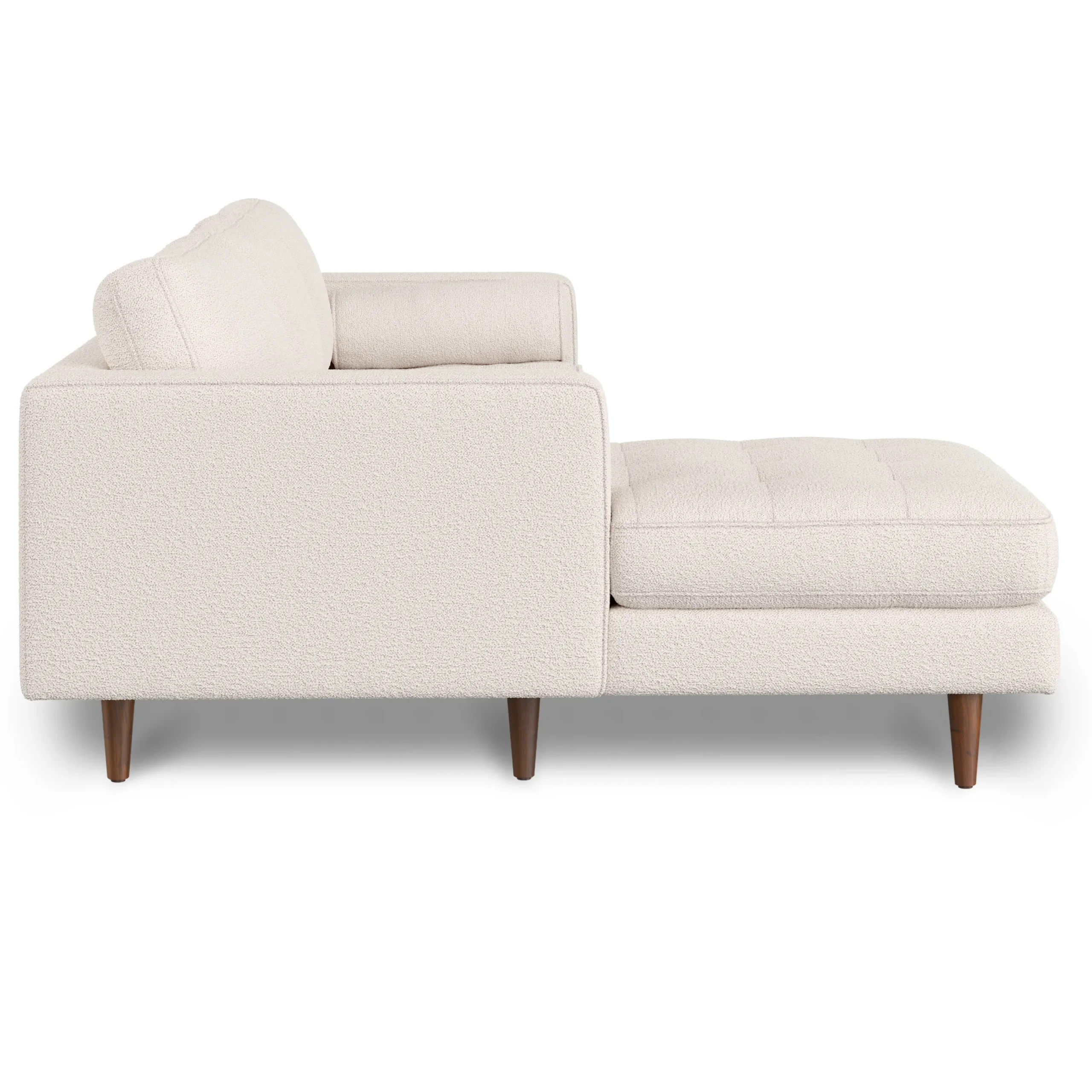 Sven 100_ Tufted Left Sectional - Ivory Wool Bouclé - Image 4