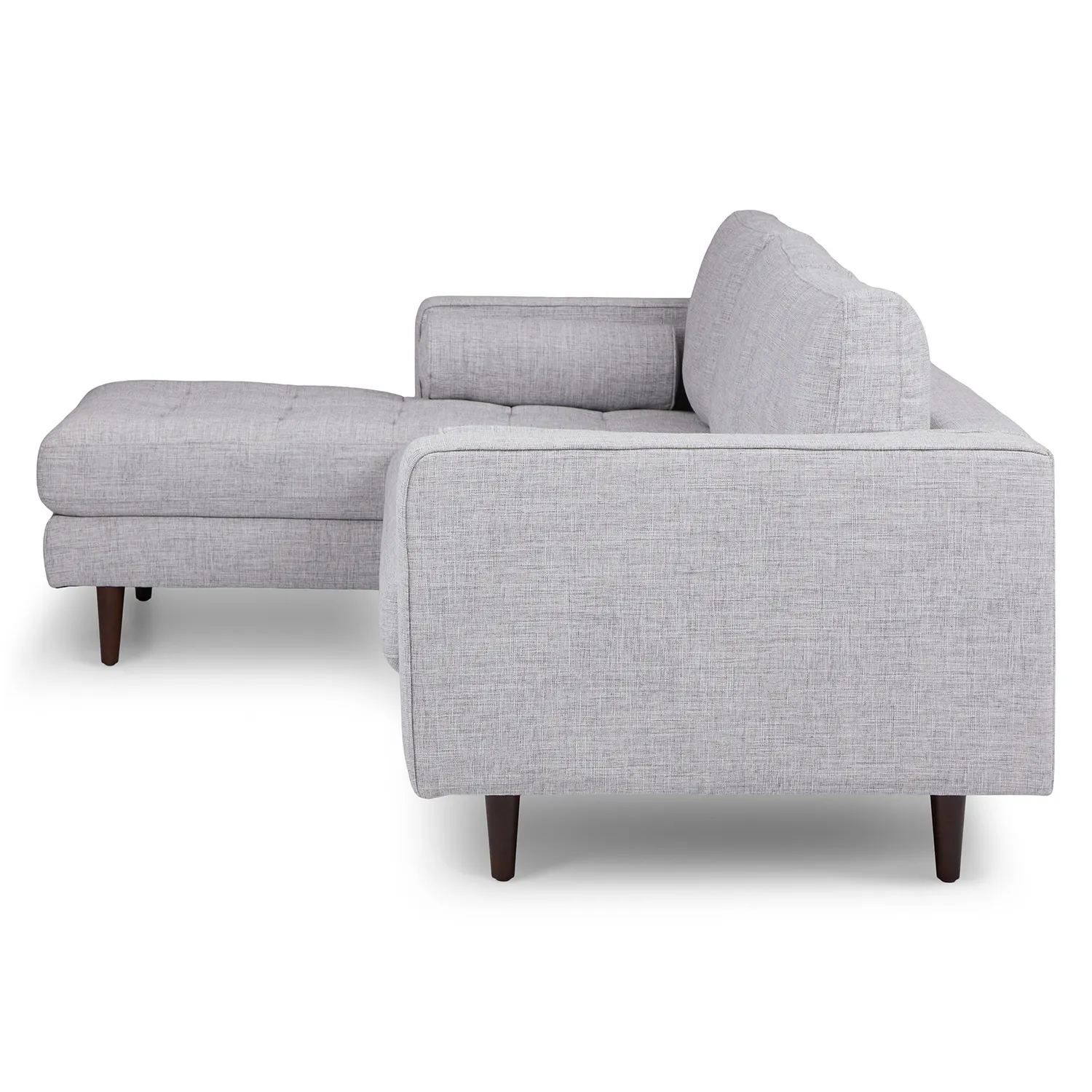 Sven 100_ Tufted Left Sectional - Stone Gray - Image 4