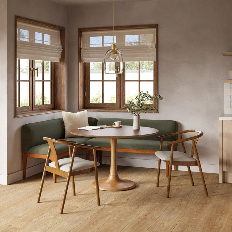 Fonra Dining Chair - Smoked Oak and Santolina Gray