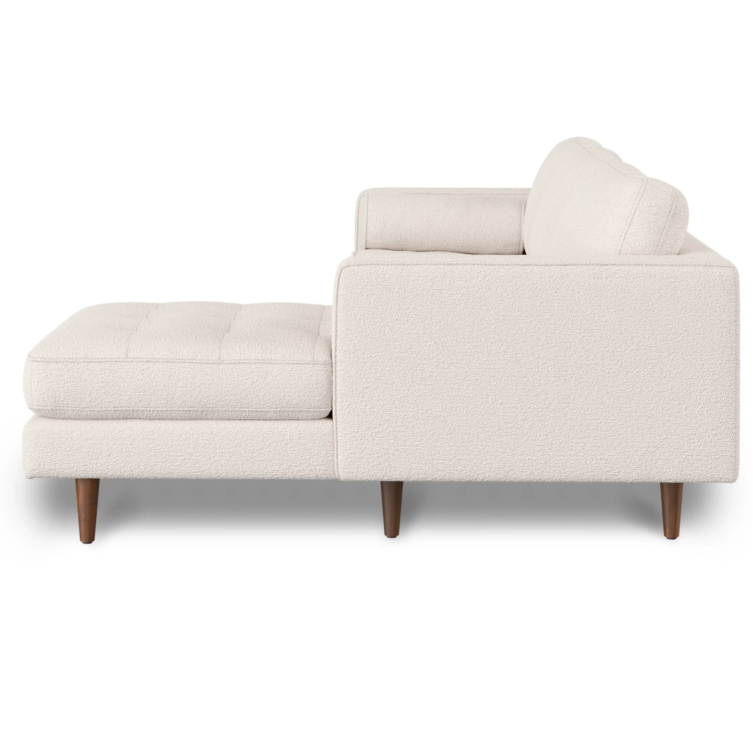 Sven 100_ Tufted Right Sectional - Ivory Wool Bouclé - Image 4