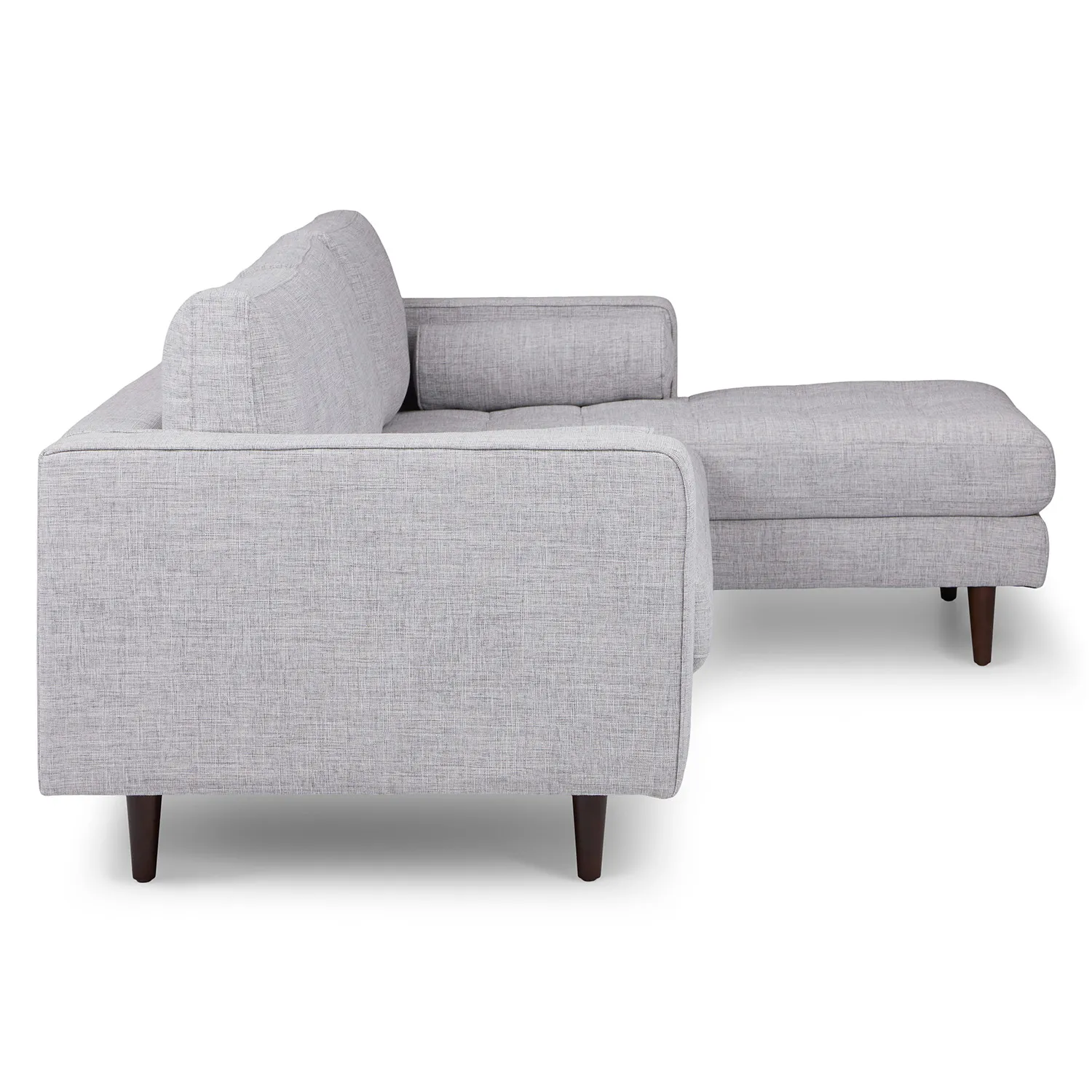Sven 100_ Tufted Right Sectional - Stone Gray - Image 4