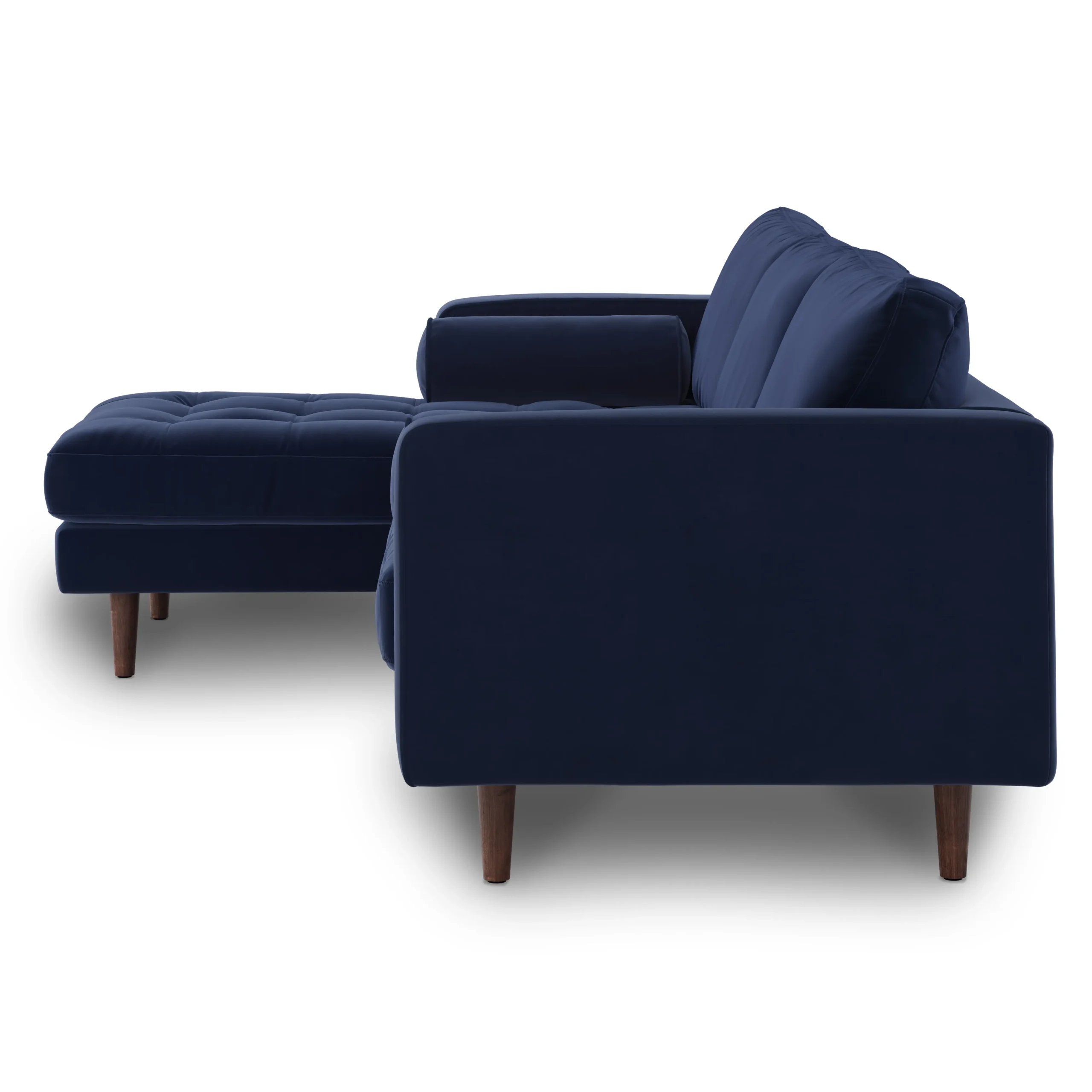 Sven 100_ Tufted Velvet Left Sectional - Plush Cascadia Blue - Image 4