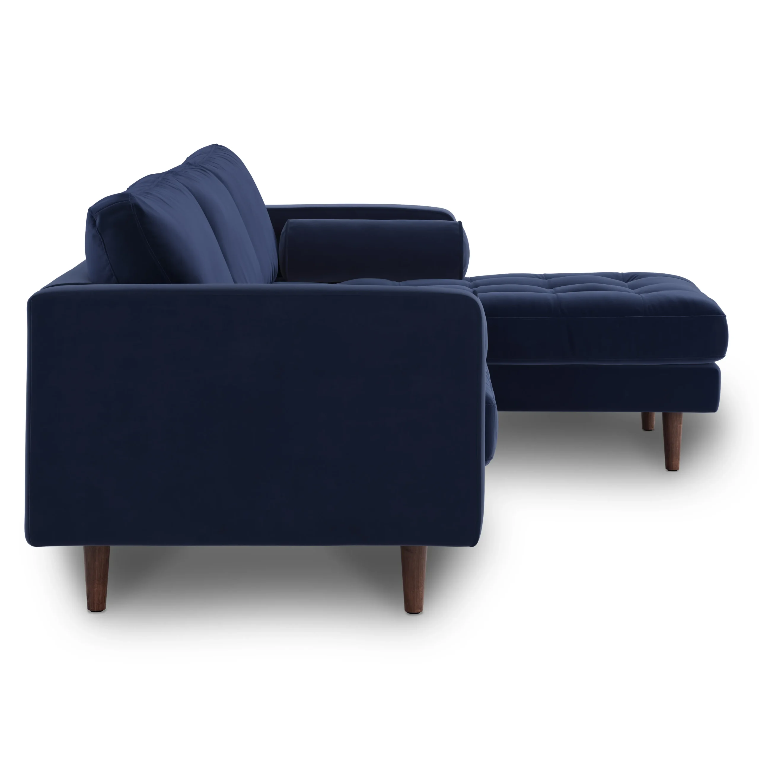 Sven 100_ Tufted Velvet Right Sectional - Plush Cascadia Blue - Image 4