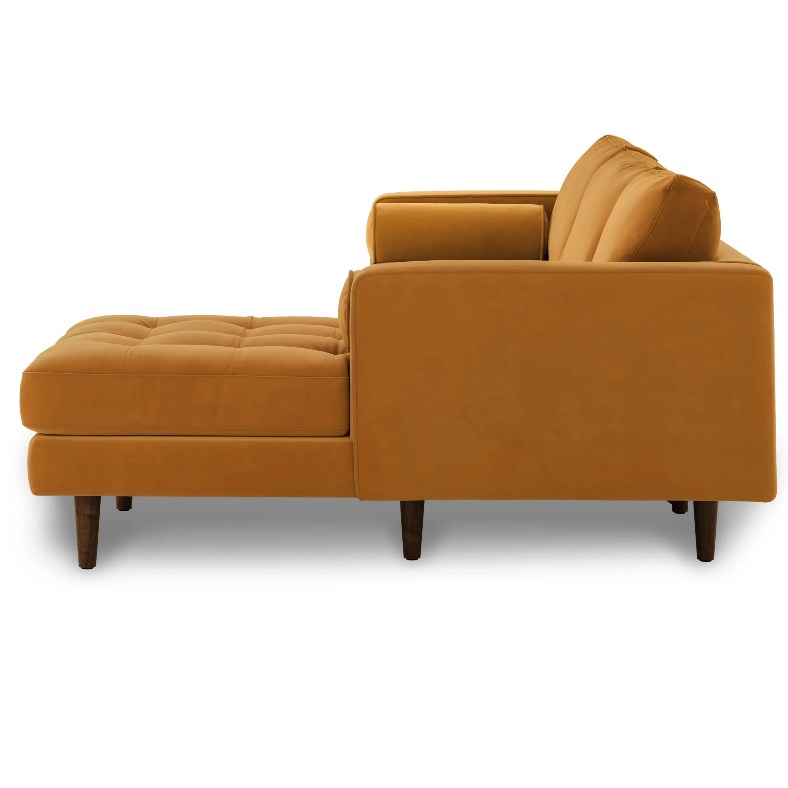 Sven 100_ Tufted Velvet Right Sectional - Plush Pacific Ginger - Image 4