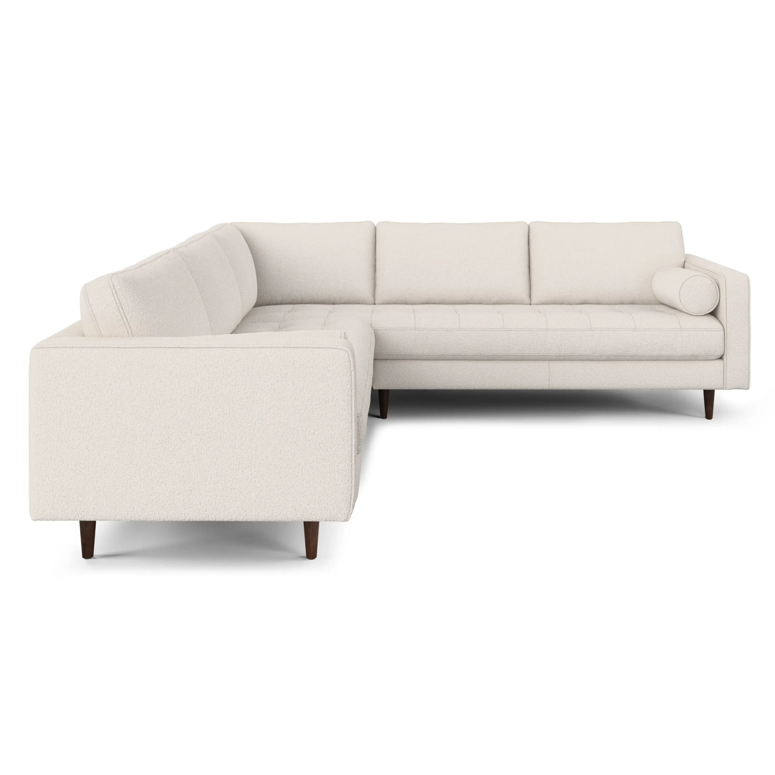 Sven 107_ Corner Sectional - Ivory Wool Bouclé - Image 4