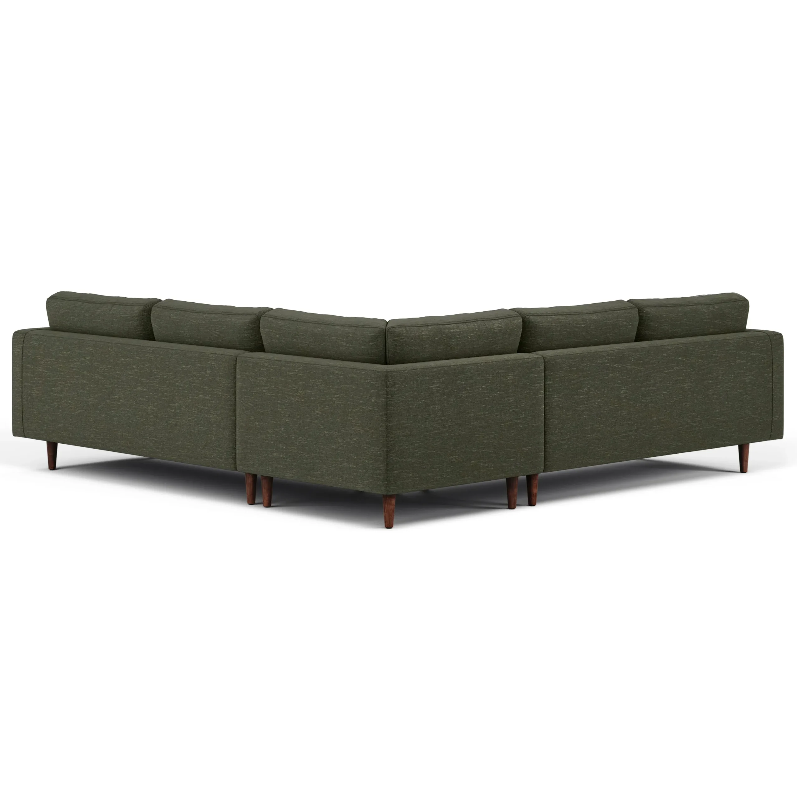 Sven 107_ Tufted Corner Sectional - Fir Green - Image 4