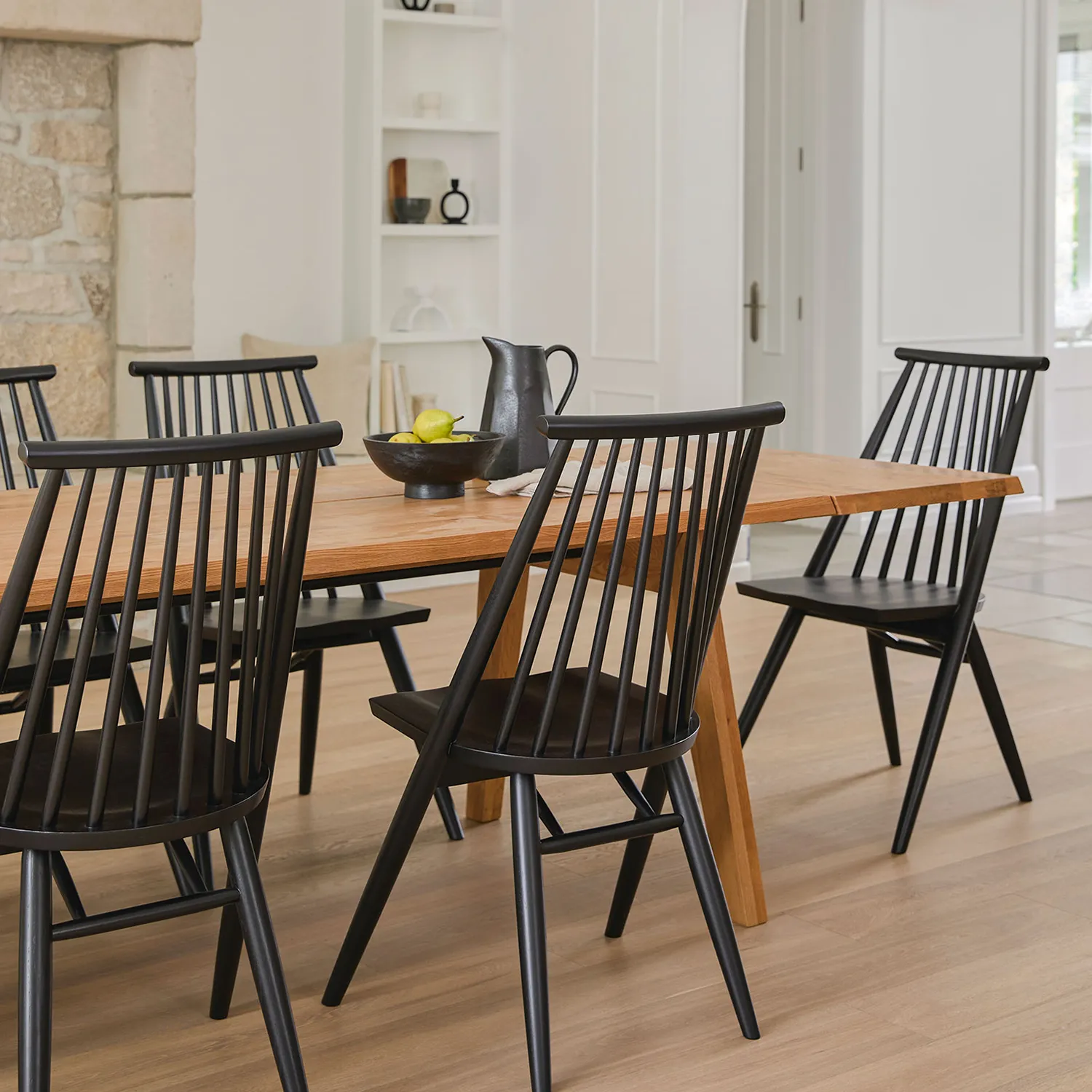 Madera 86_ - 125_ Solid Wood Extendable Dining Table - Oak - Image 4