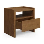 Torme 1-Drawer Nightstand - Smoked Oak