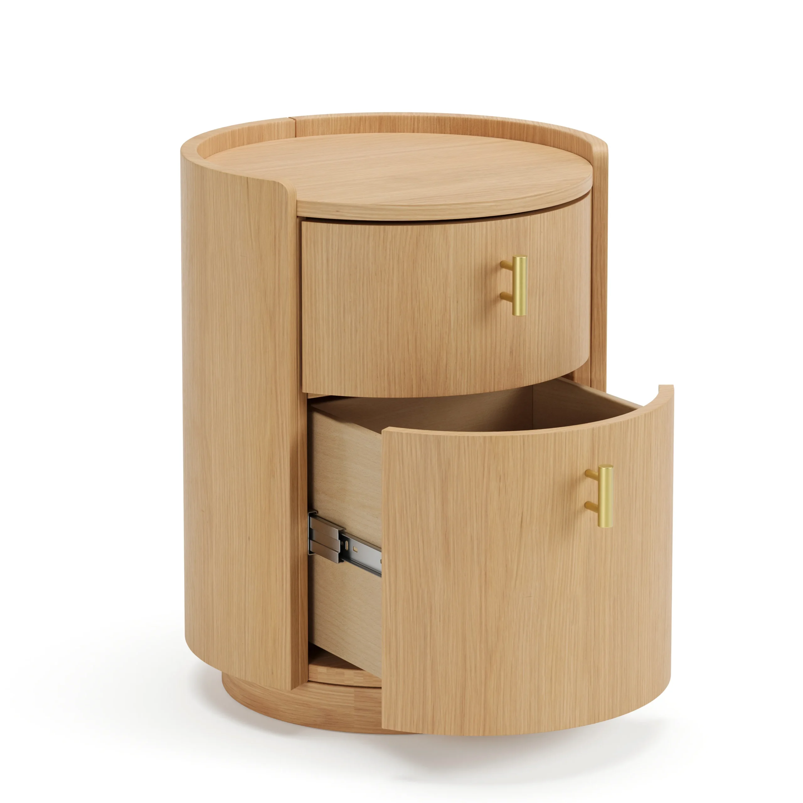 Miila 2-Drawer Nightstand - White Oak - Image 4