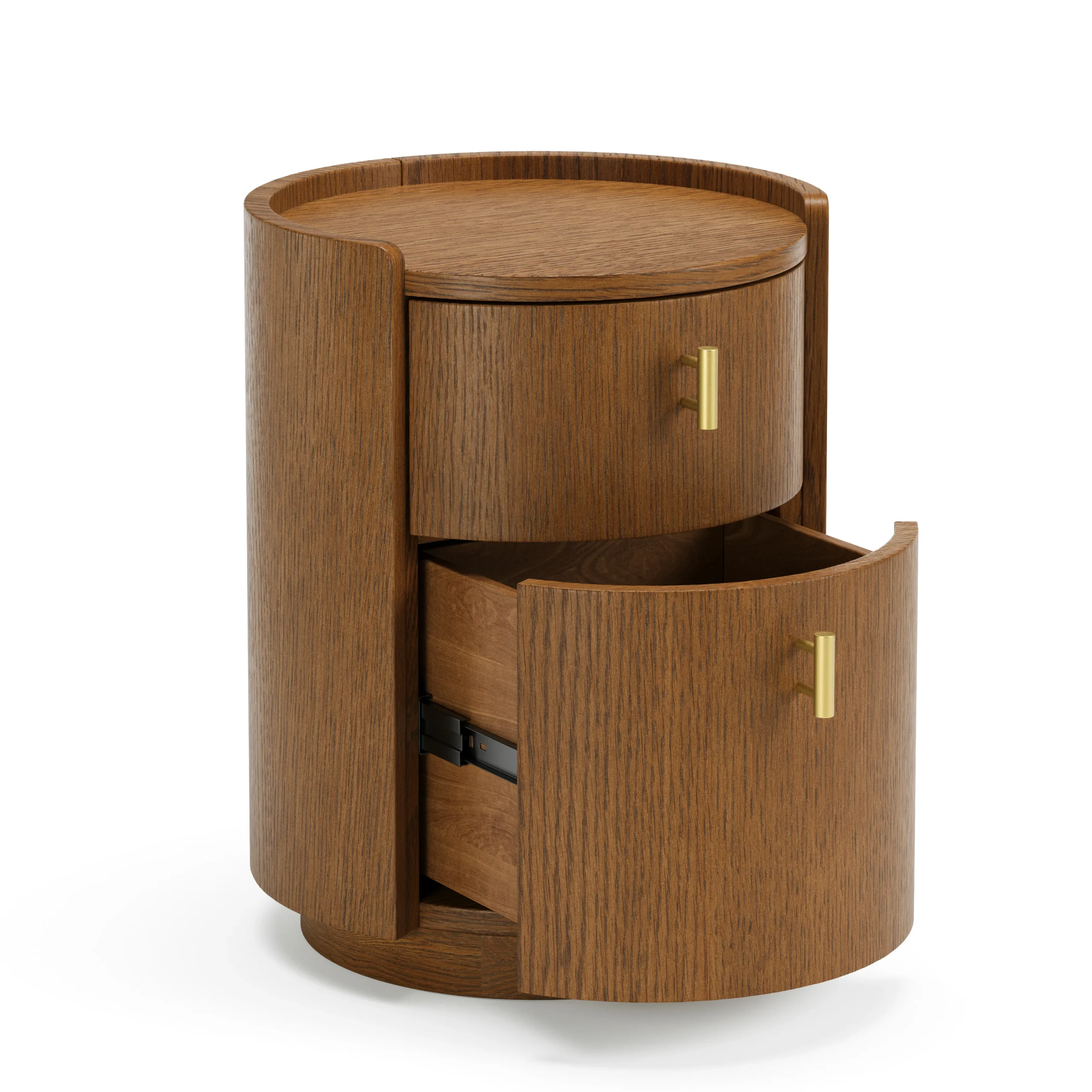 Miila 2-Drawer Nightstand - Smoked Oak - Image 4