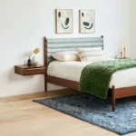 Lenia Floating Nightstand - Walnut