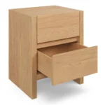 Leif 2-Drawer Nightstand - White Oak