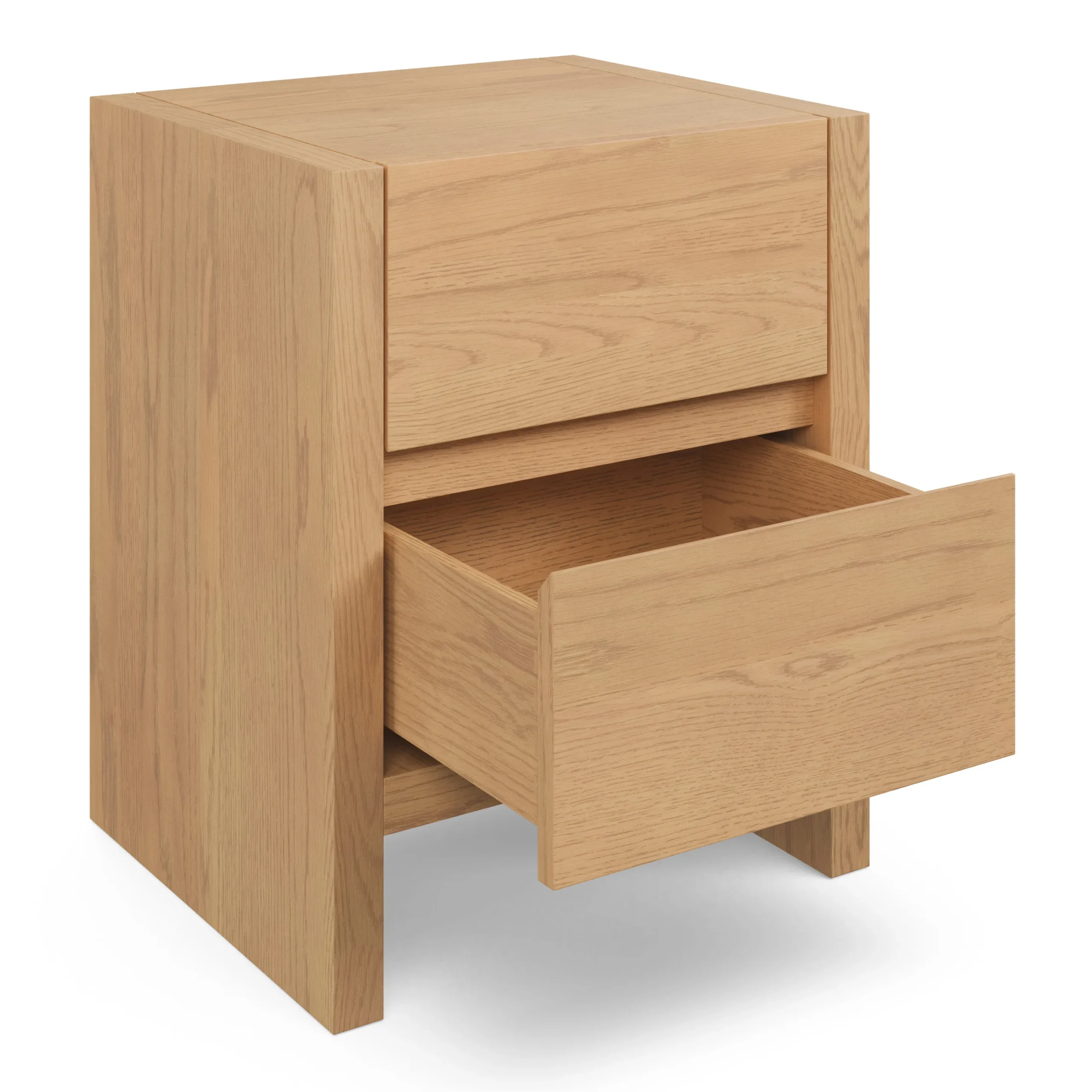 Leif 2-Drawer Nightstand - White Oak - Image 4