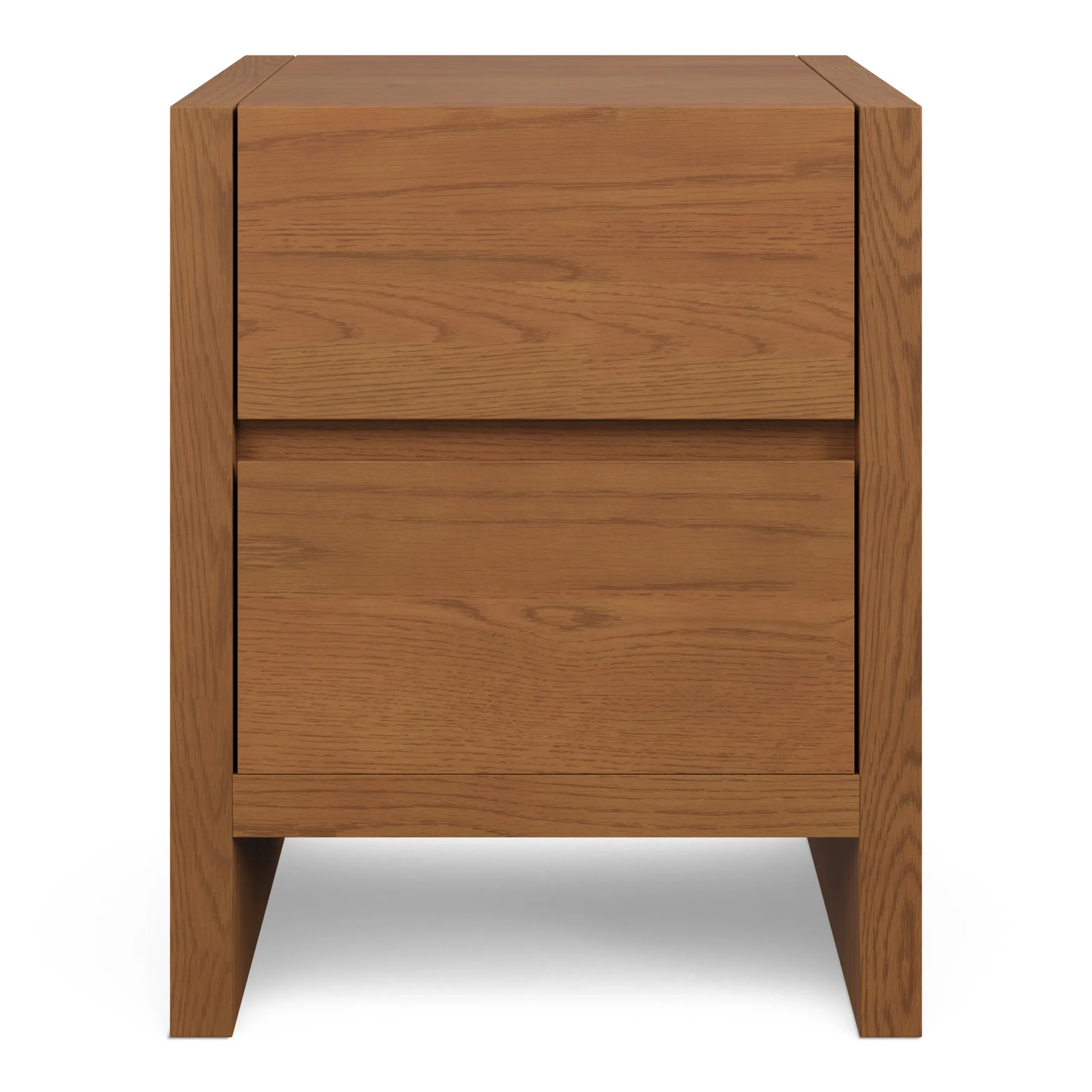 Leif 2-Drawer Nightstand - Smoked Oak - Image 4