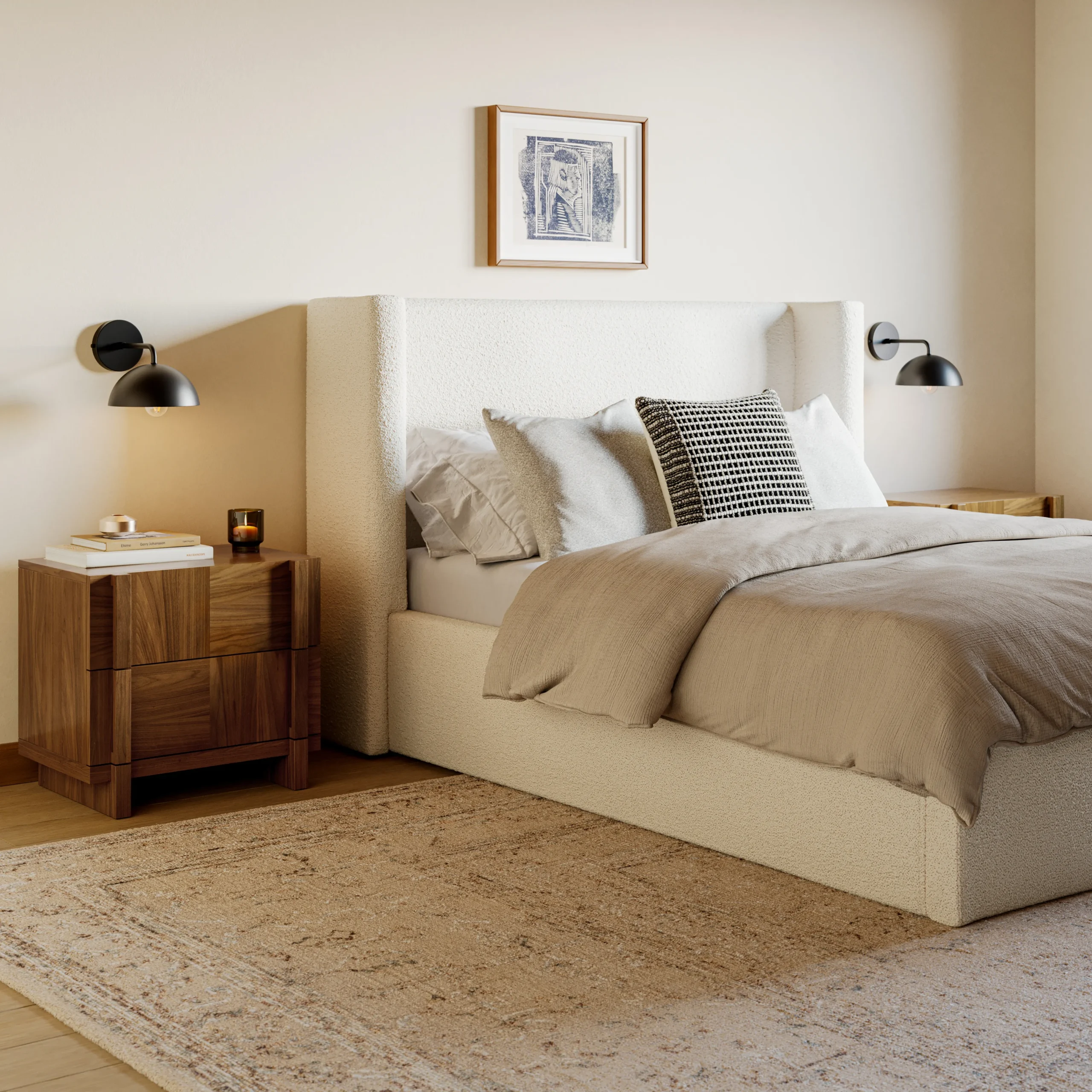 Ayra 2-Drawer Nightstand - Walnut - Image 4