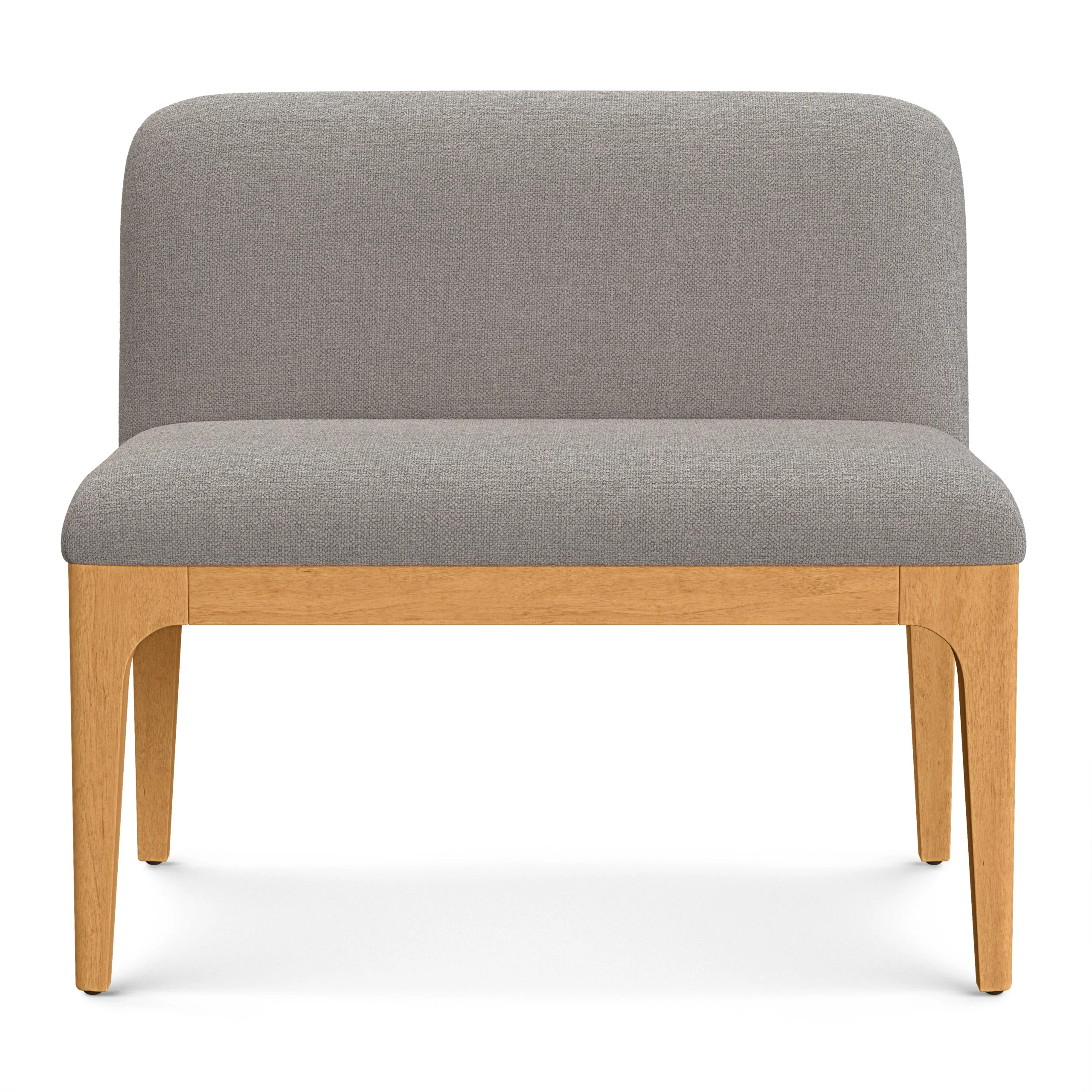 Rosin 34_ Armless Banquette - Natural Oak and Hestia Gray - Image 4