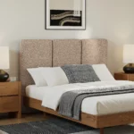Noel Queen Headboard - Sandstone Wool Bouclé