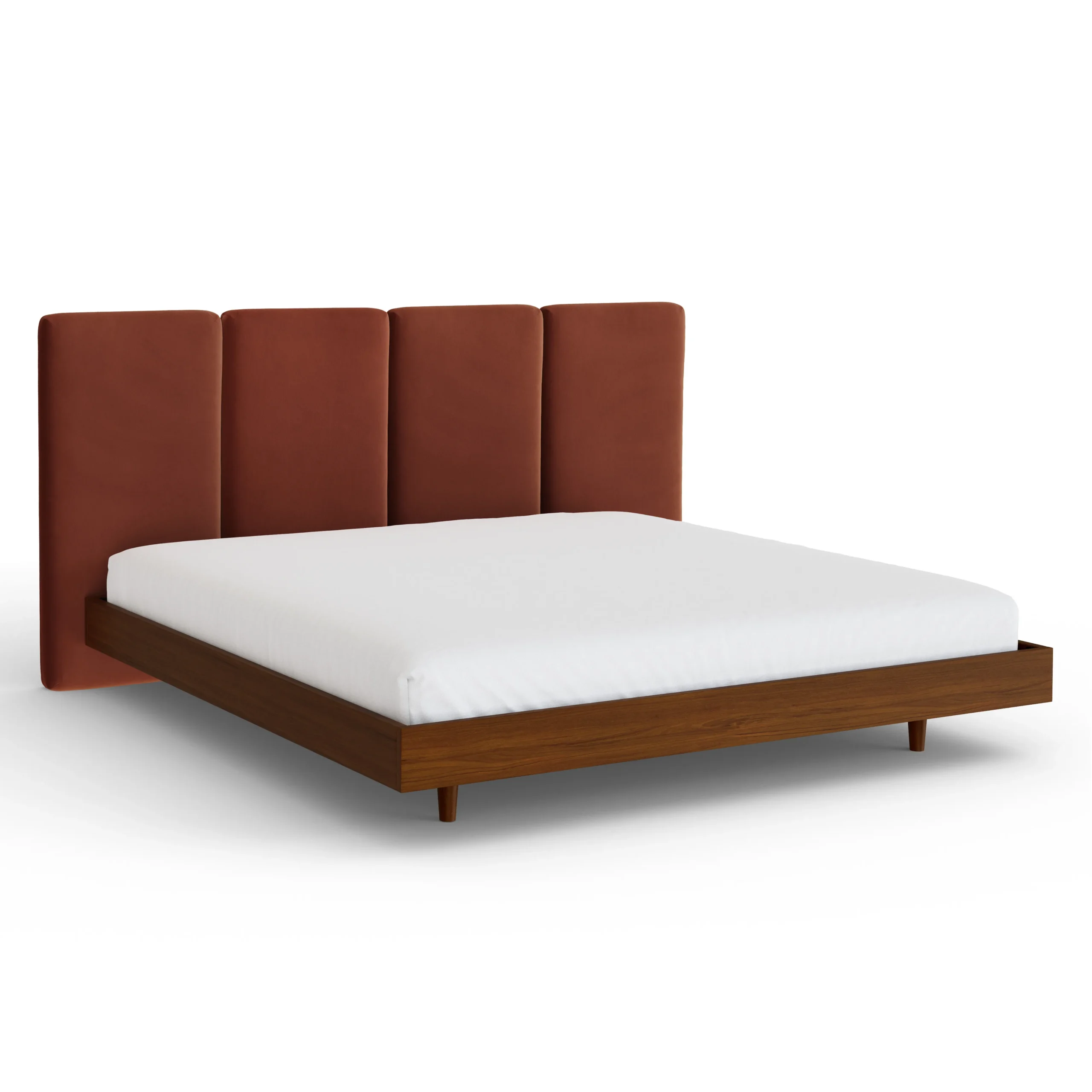 Noel King Velvet Headboard - Hale Rust - Image 4