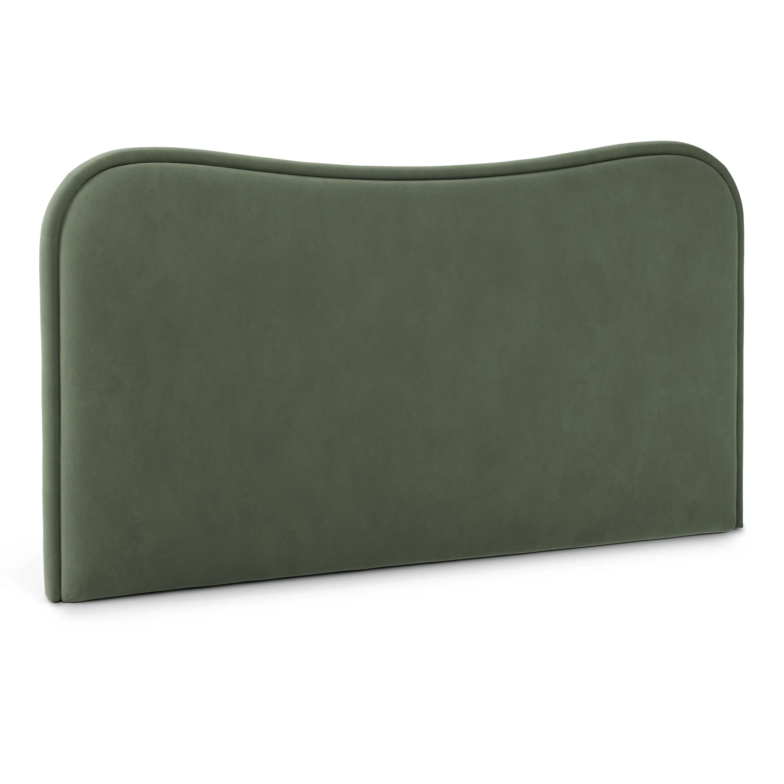 Makoa King Velvet Headboard - Plush Pacific Green - Image 5