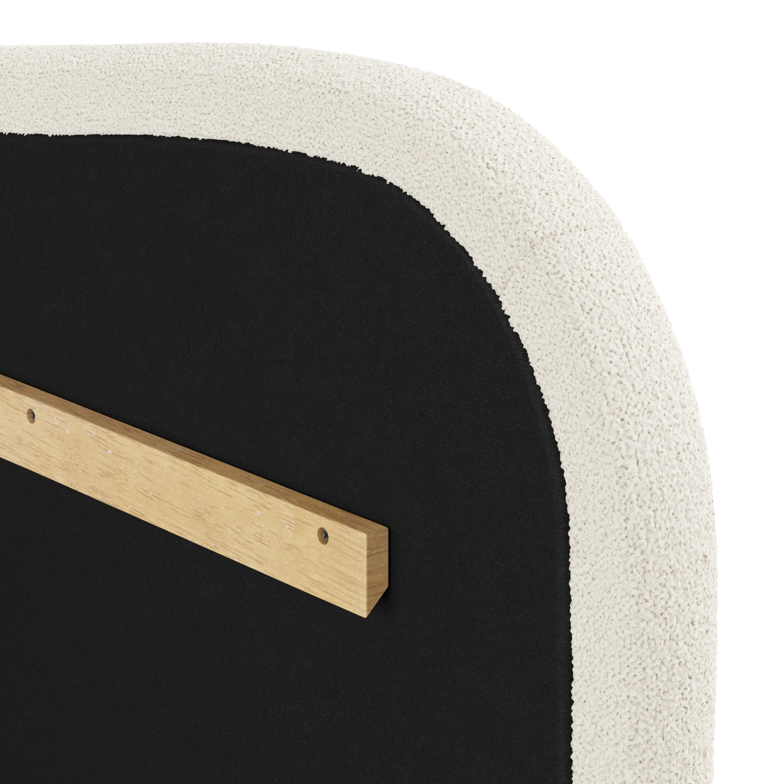 Makoa King Headboard - Ivory Wool Bouclé - Image 5