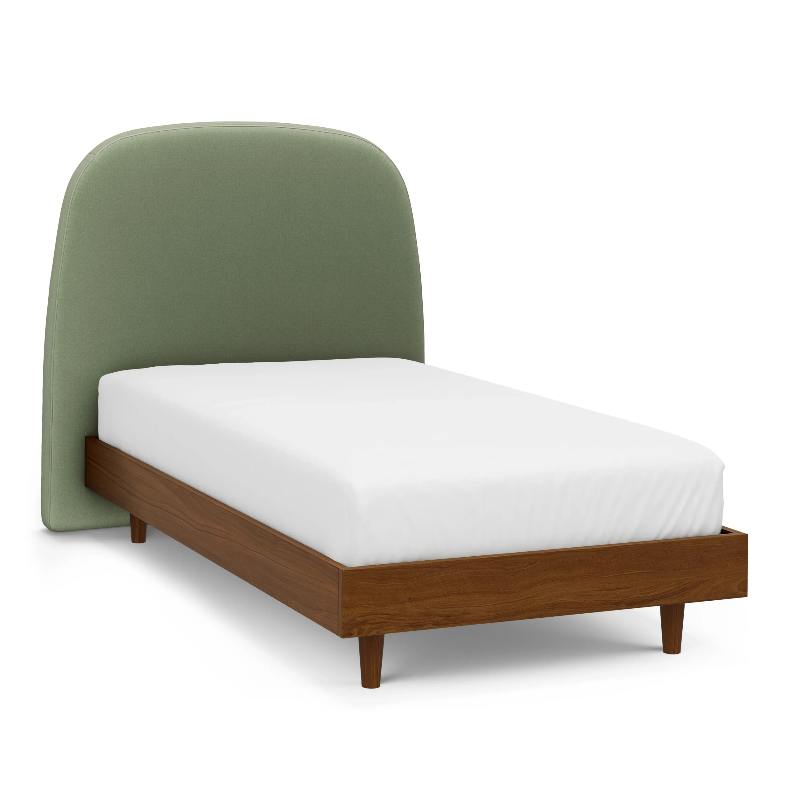 Kaleo Twin Velvet Headboard - Plush Pacific Sage