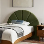 Almelo Twin Velvet Headboard - Hale Serrano Green