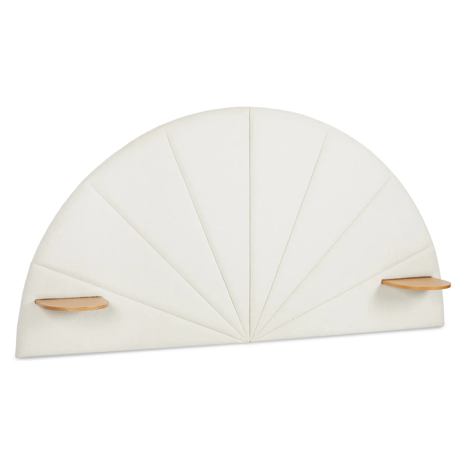 Almelo Queen Headboard - Ivory Wool Bouclé - Image 4