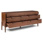 Vireo 6-Drawer Double Dresser - Walnut