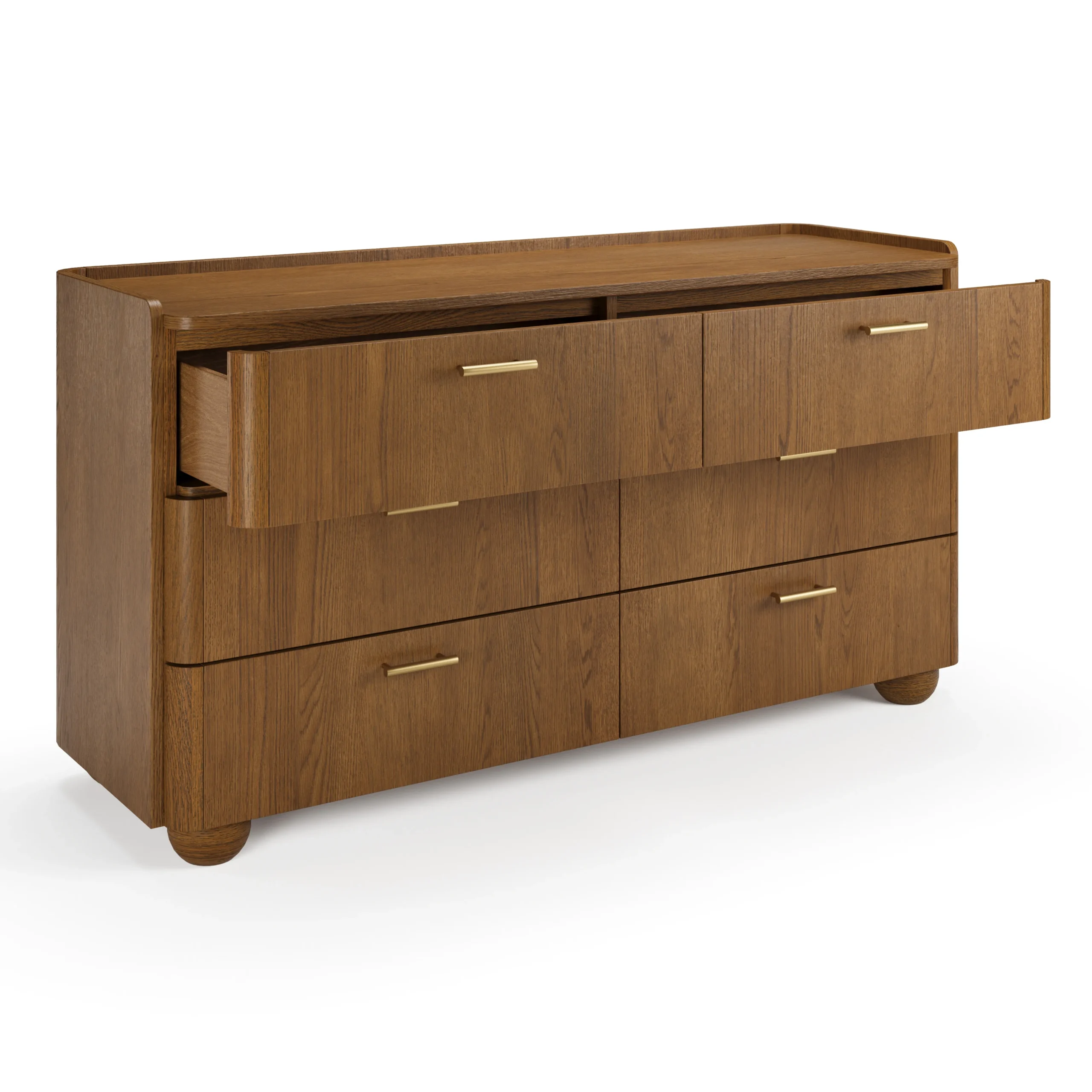Miila 6-Drawer Double Dresser - Smoked Oak - Image 4