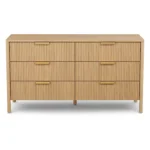 Liv 6-Drawer Double Dresser - White Oak