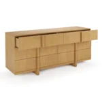 Ayra 6-Drawer Double Dresser - Natural Oak