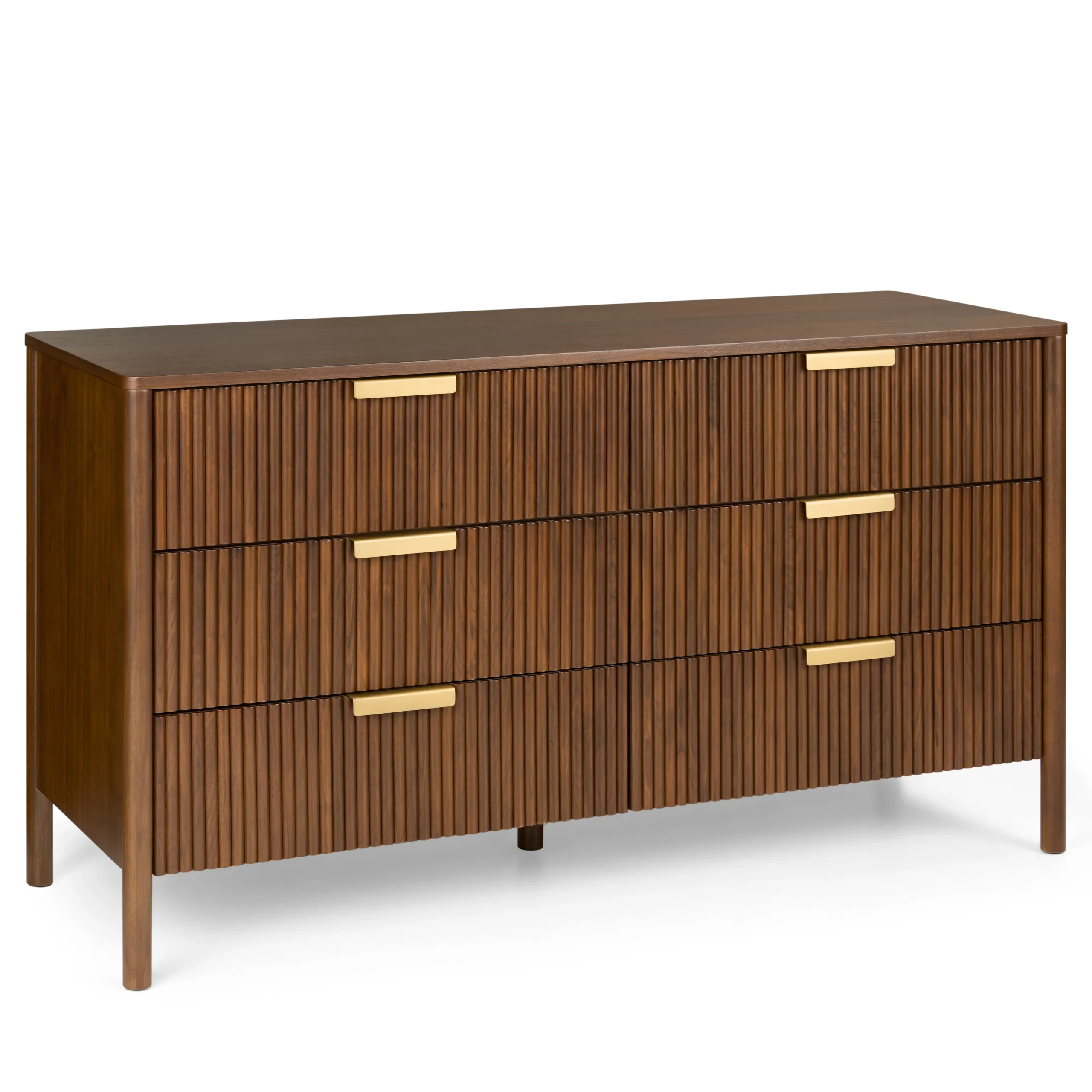 Liv 6-Drawer Double Dresser - Walnut - Image 4
