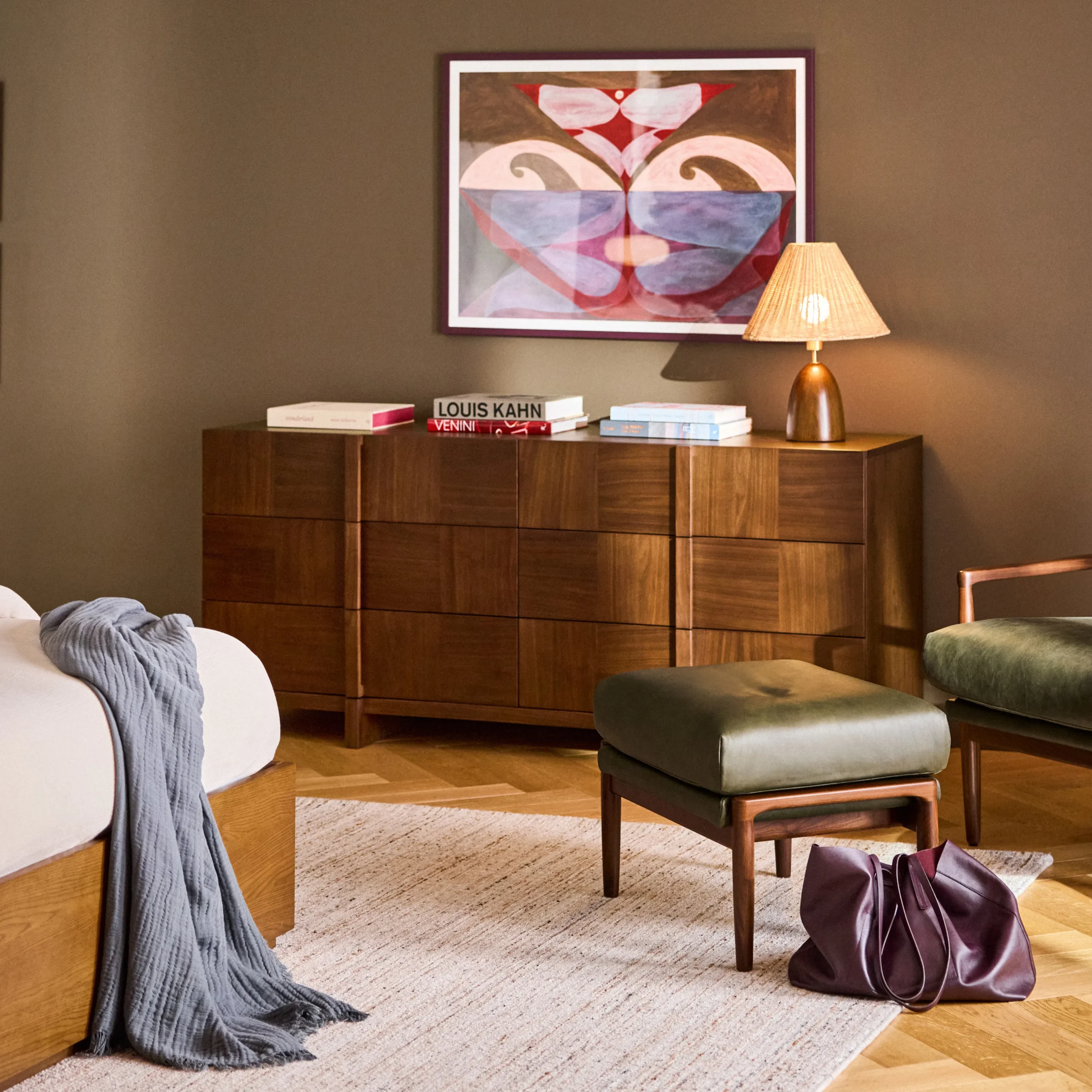 Ayra 6-Drawer Double Dresser - Walnut - Image 4