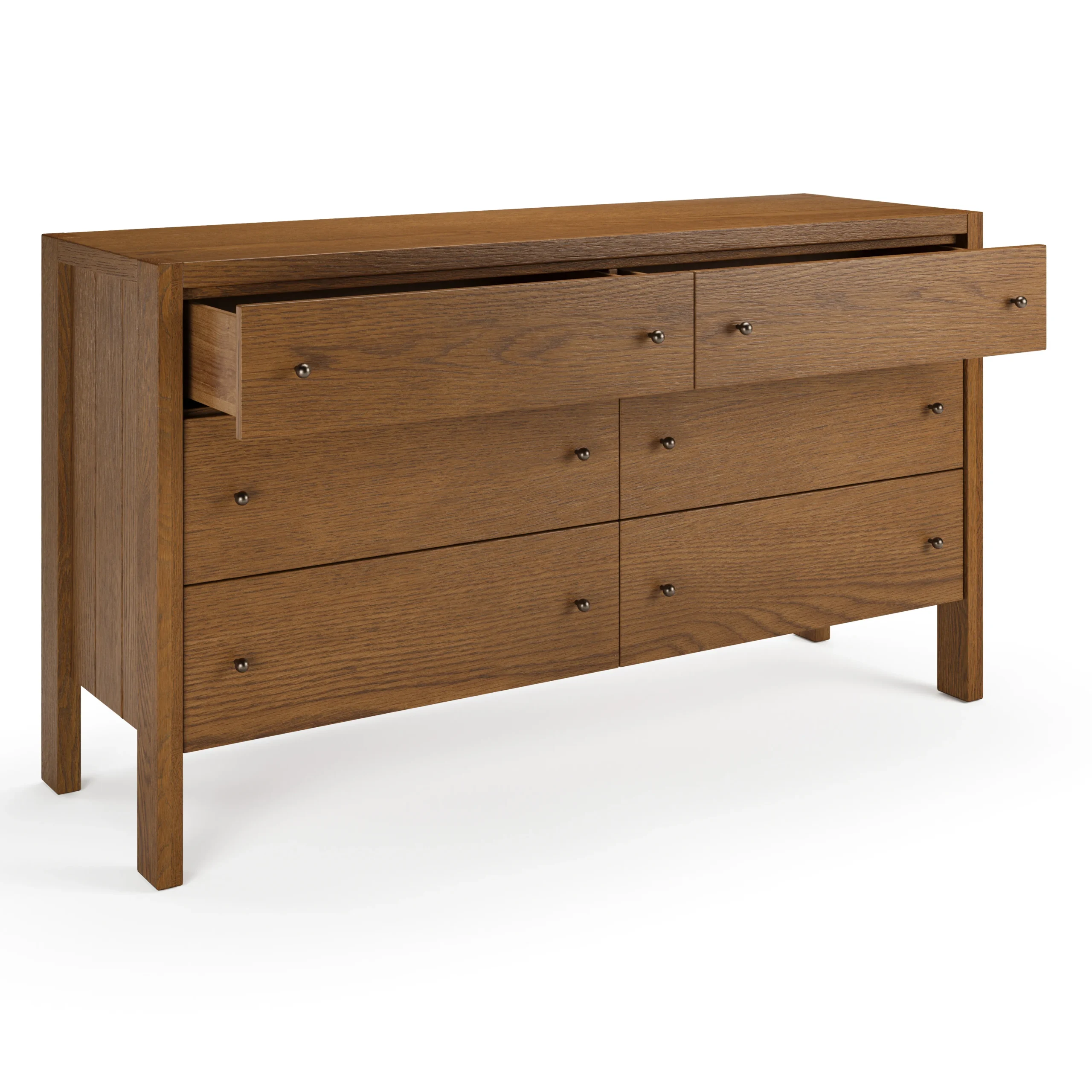 Cassie 6-Drawer Double Dresser - Smoked Oak - Image 4