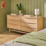 Lenia 6-Drawer Double Dresser - White Oak