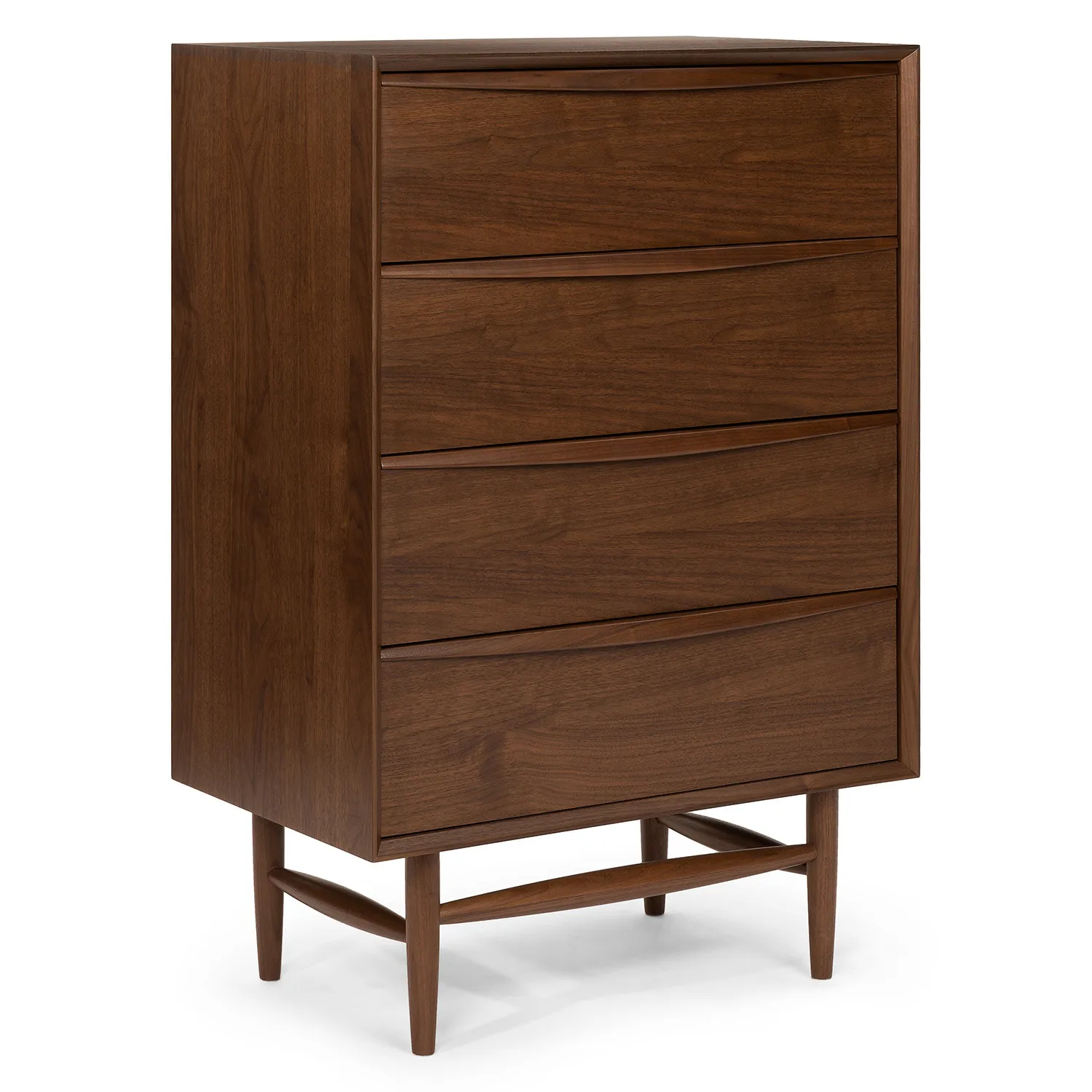 Lenia 4-Drawer Chest - Walnut - Image 4