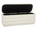Rolph 55.5_ Storage Bench - Sand Ivory