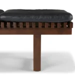 Ripa 59_ Leather Bench - Oxford Black