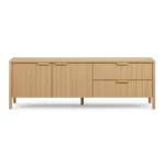 Liv 74.5_ Media Unit - White Oak