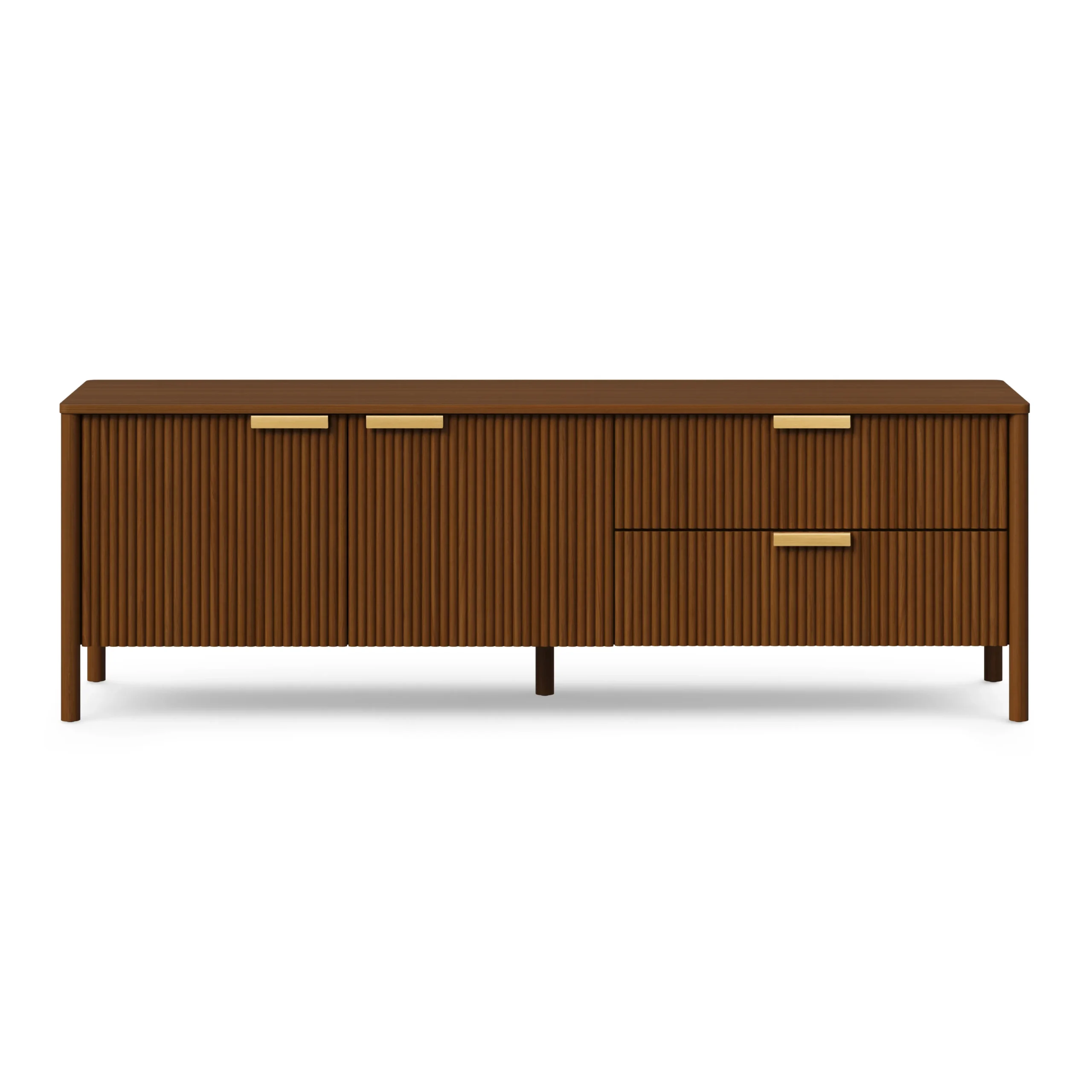 Liv 74.5_ Media Unit - Walnut - Image 3