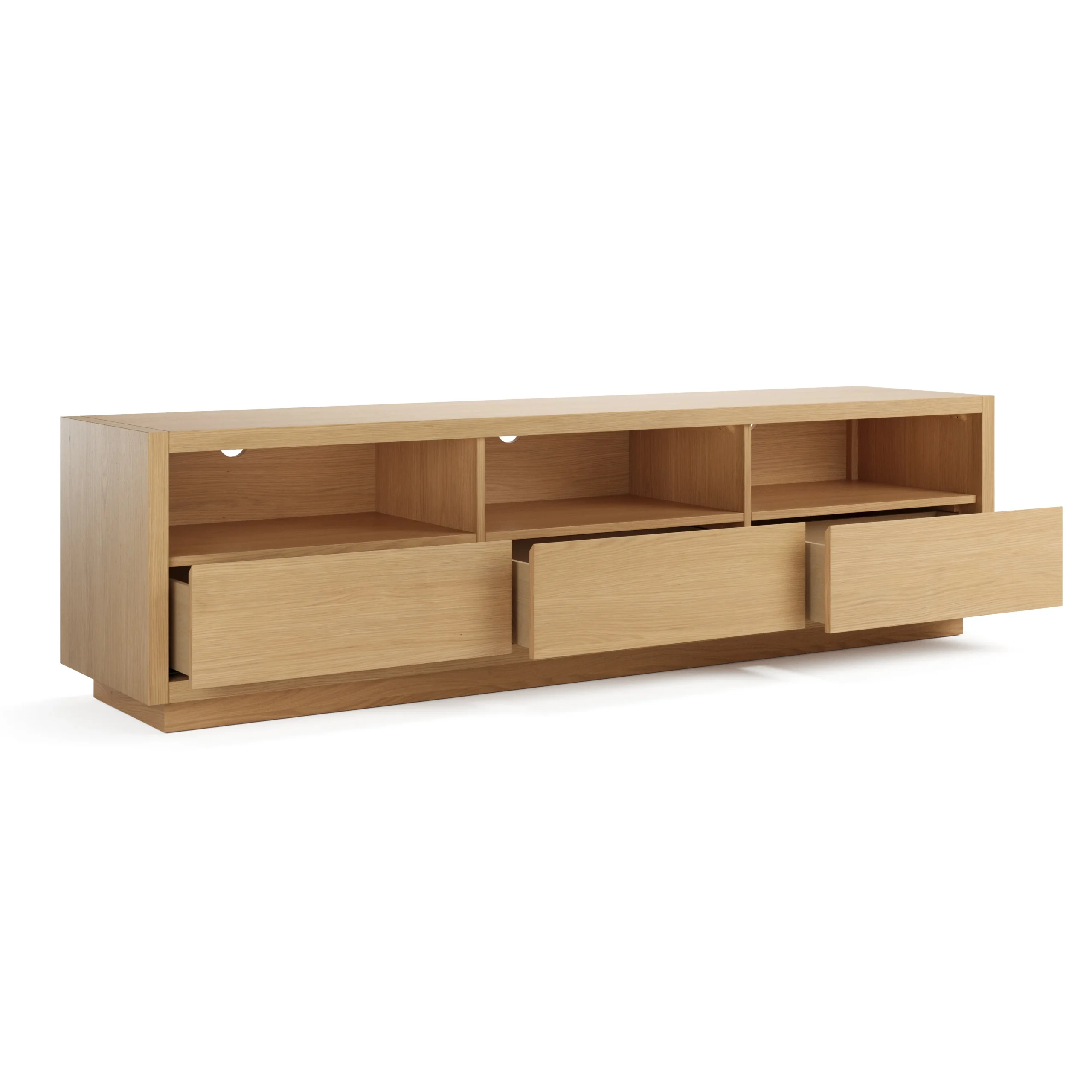 Leif 80_ Media Unit - White Oak - Image 2